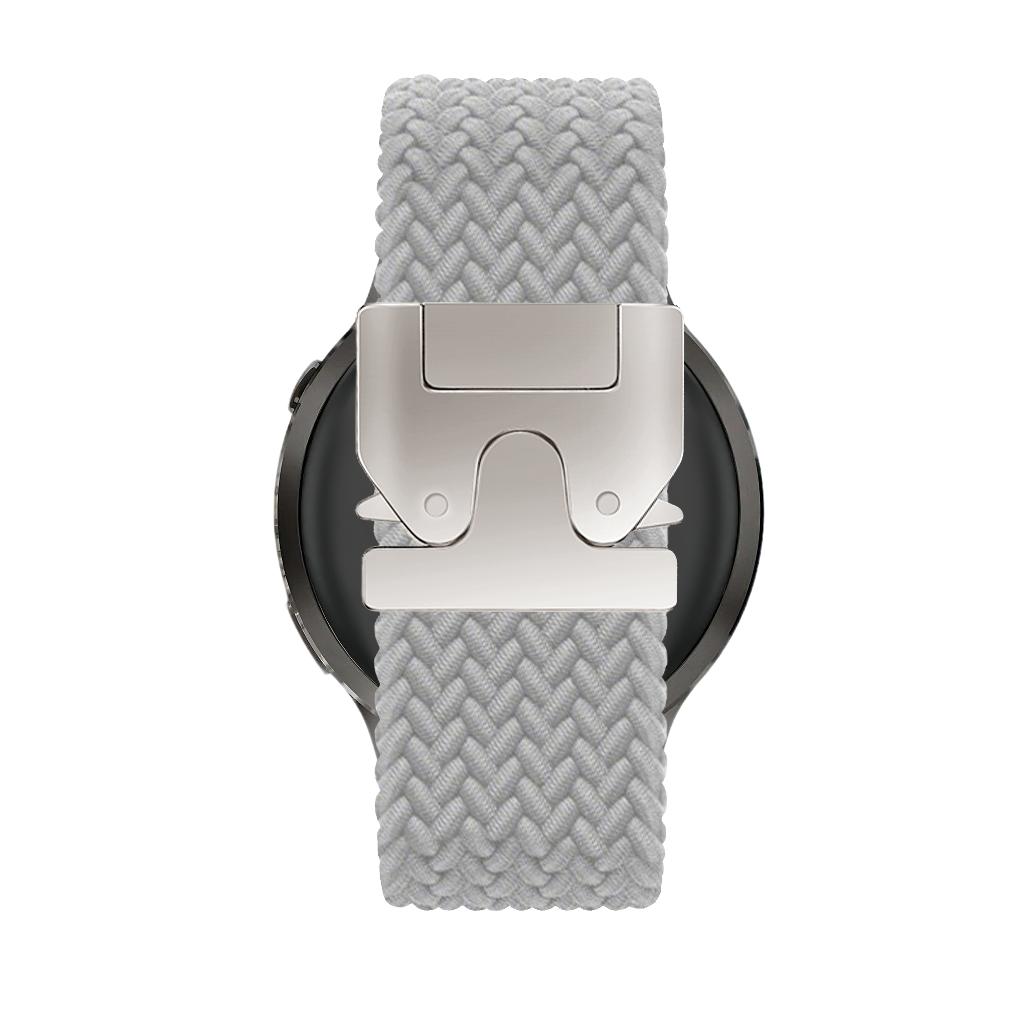 Bandz Bracelet tressé 'Parachute' Garmin Forerunner 570 - 47mm (gris clair)