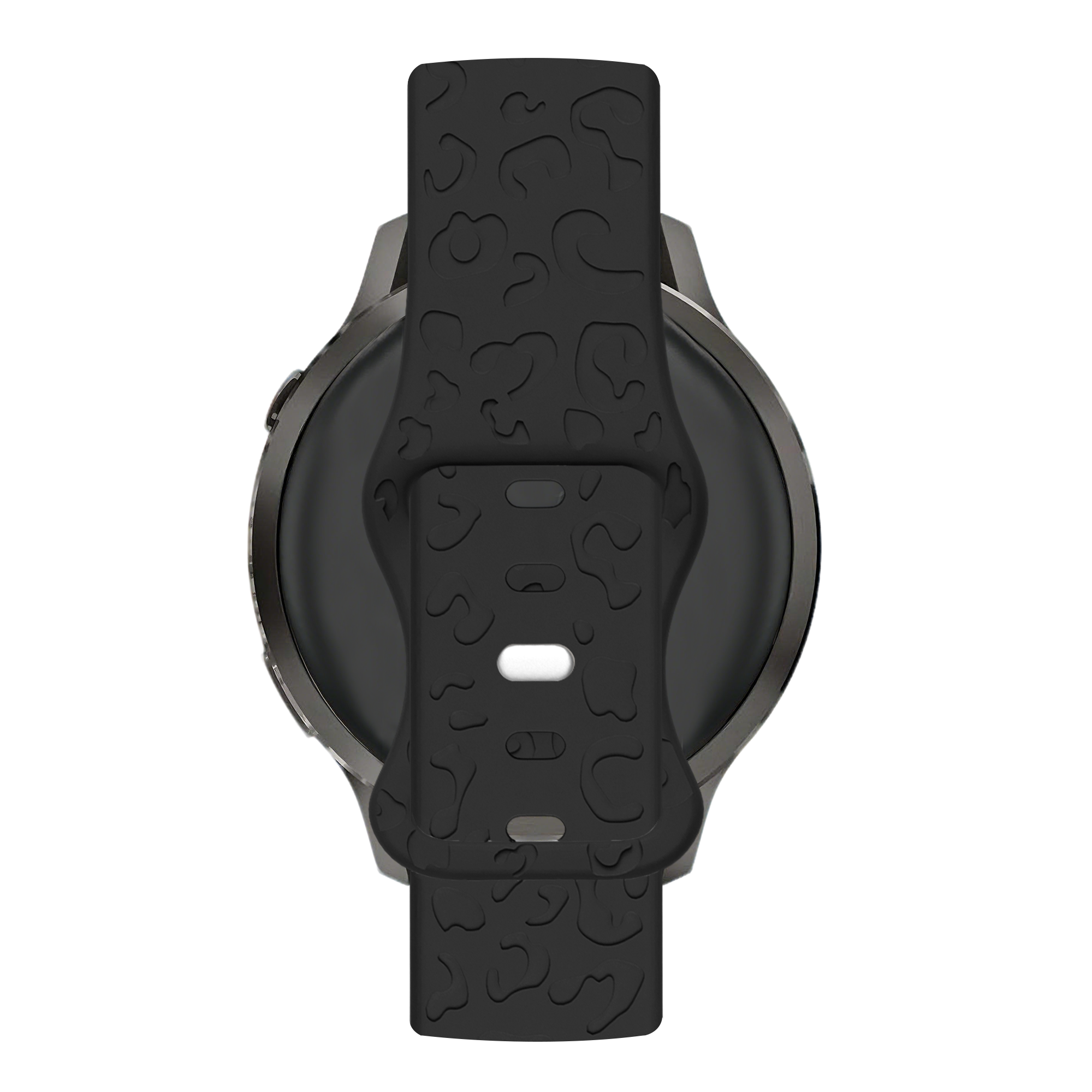 Bandz Bracelet silicone 'Léopard' Garmin Vivoactive 6 (noir)