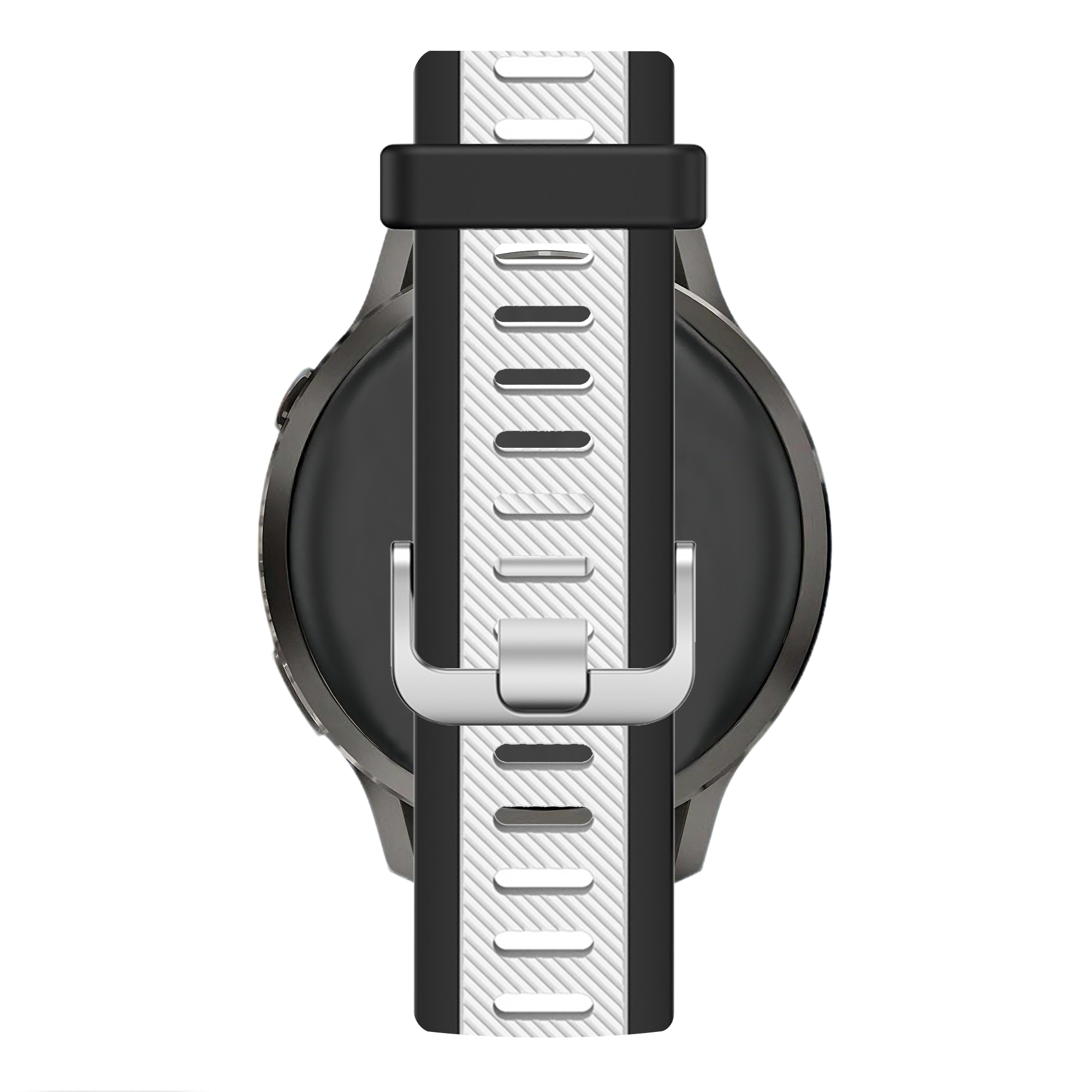 Bandz Bracelet dual sport avec boucle Garmin Vivoactive 6 (noir/blanc)