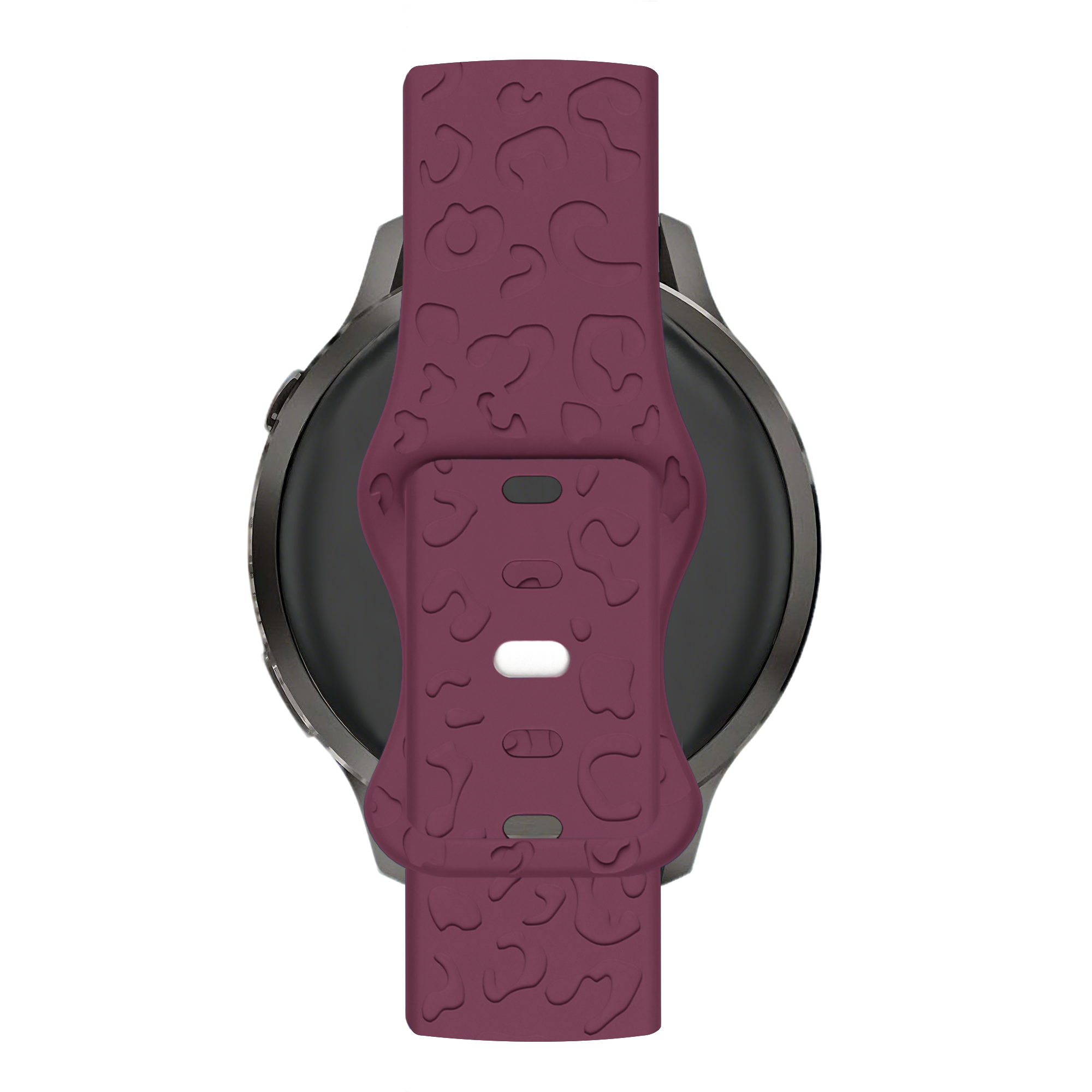 Bandz Bracelet silicone 'Léopard' Garmin Venu 4 - 41mm (rouge vin)