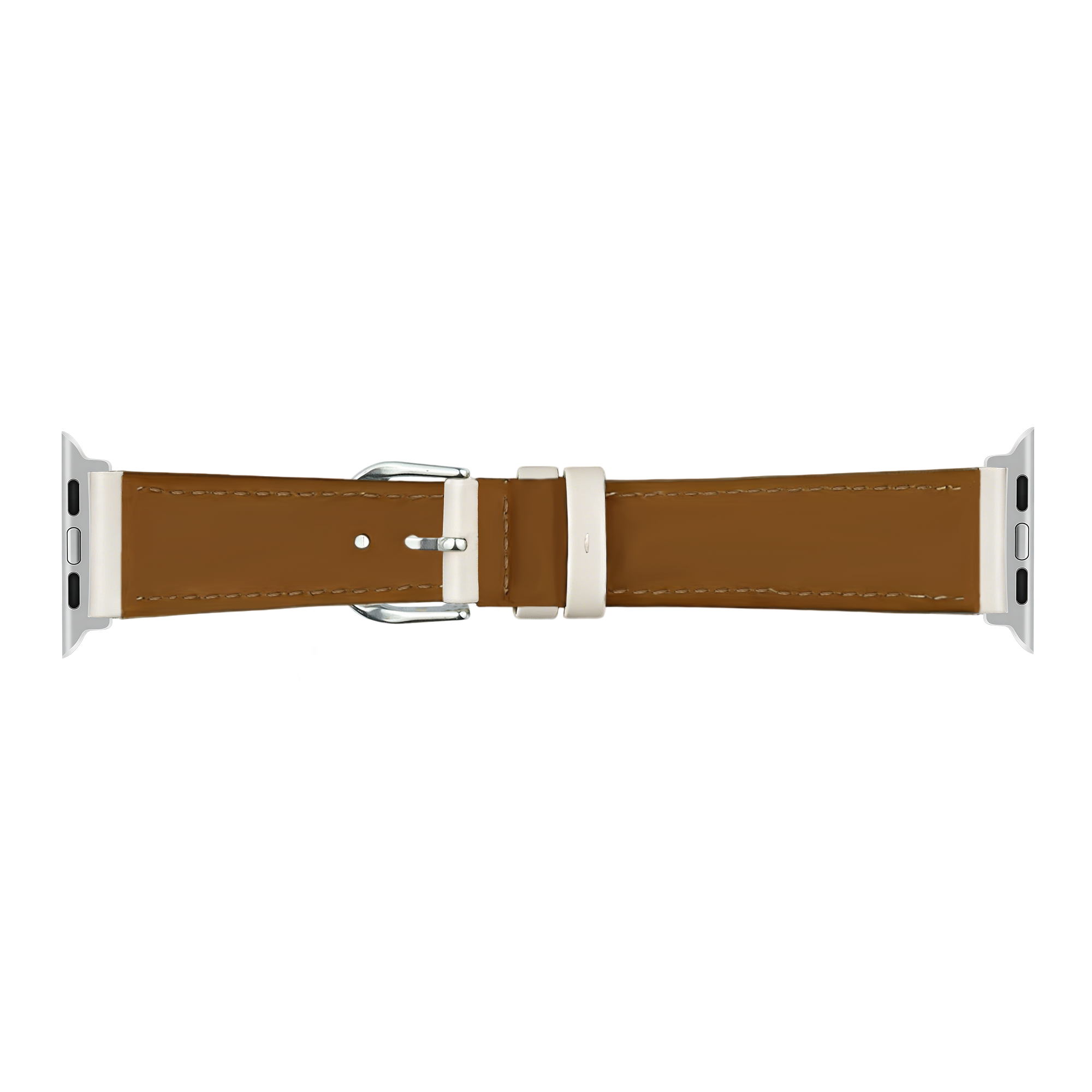 Bracelet cuir 'Slimfit' Apple Watch (beige)