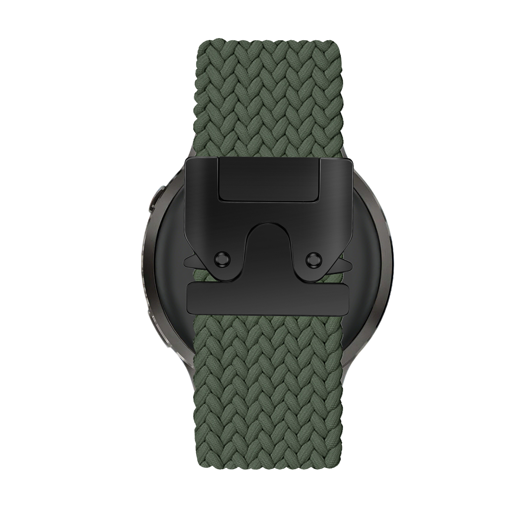 Bandz Bracelet tressé 'Parachute' Garmin Forerunner 570 - 47mm (vert)