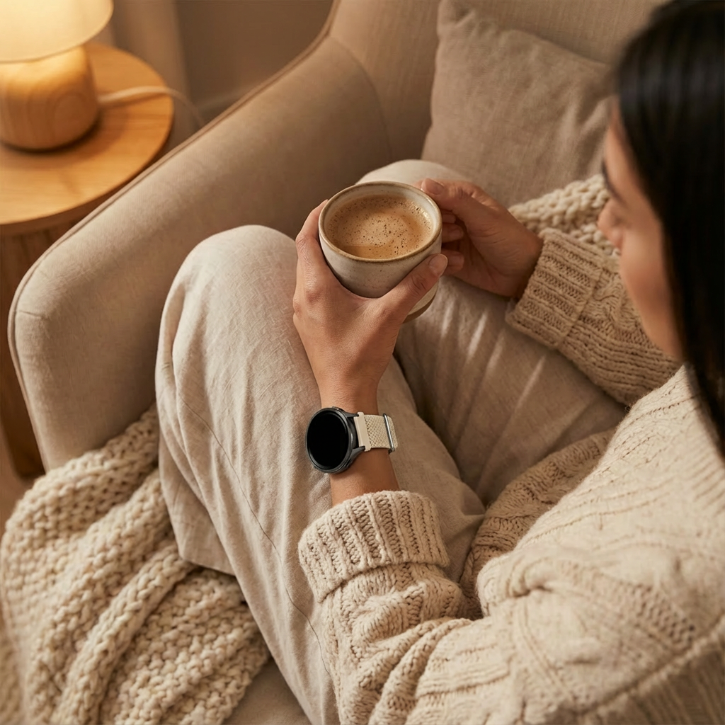 Bandz Bracelet tressé réglable Garmin Venu 2s (lumière stellaire)