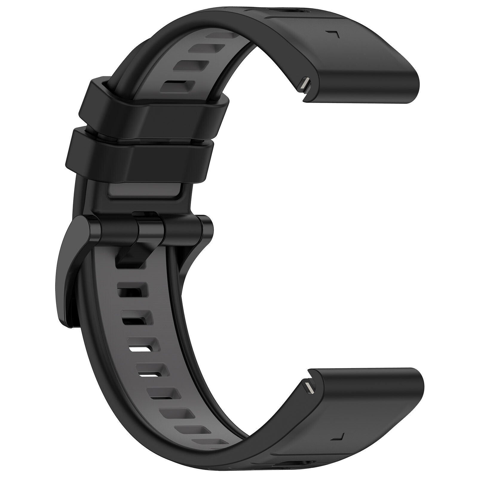Bracelet silicone avec boucle Garmin Approach S60 (noir/gris)