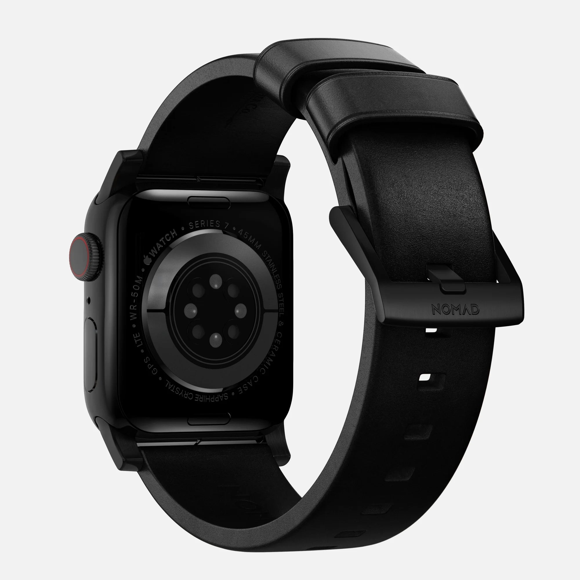 Nomad Bracelet cuir moderna Apple Watch (noir)