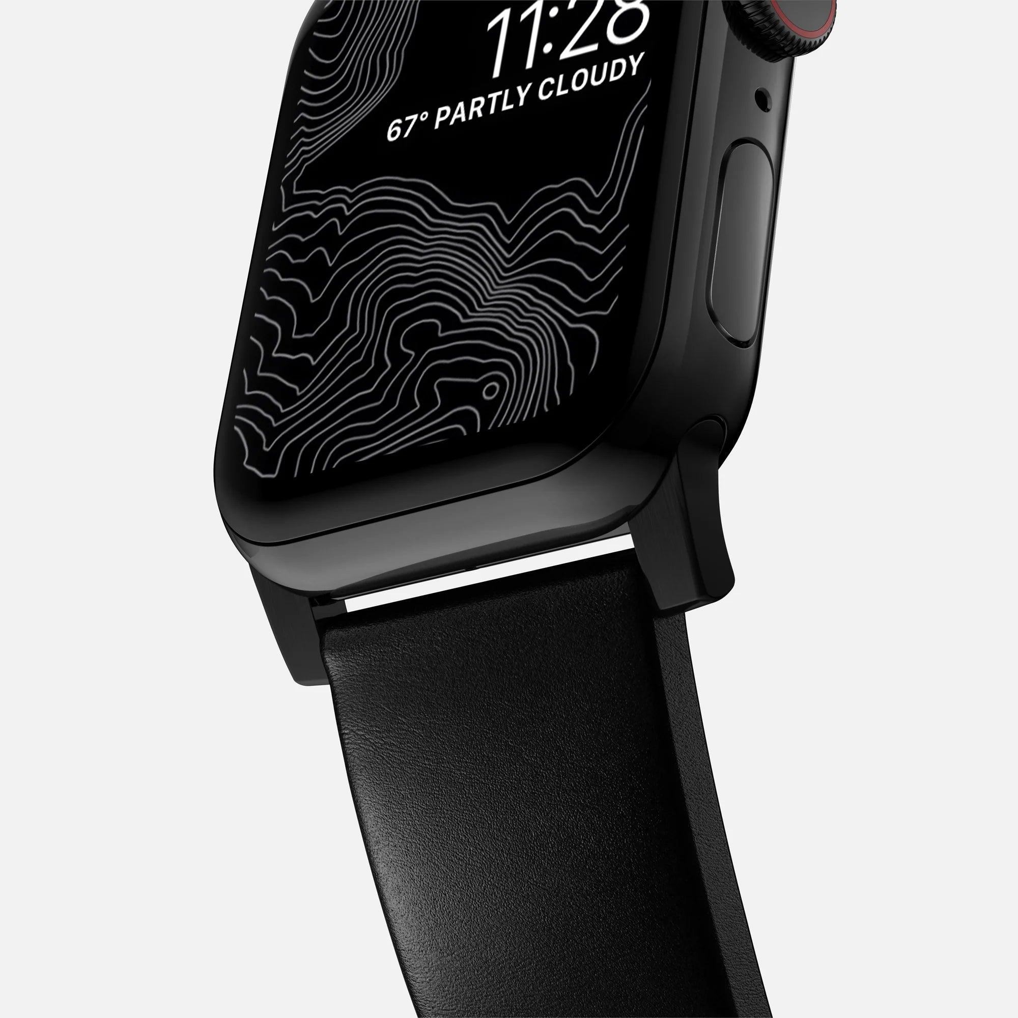 Nomad Bracelet cuir moderna Apple Watch (noir)