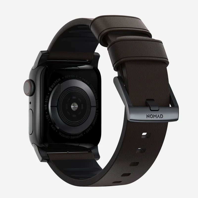 Nomad Bracelet hibrida Apple Watch Active Pro (marron/noir)