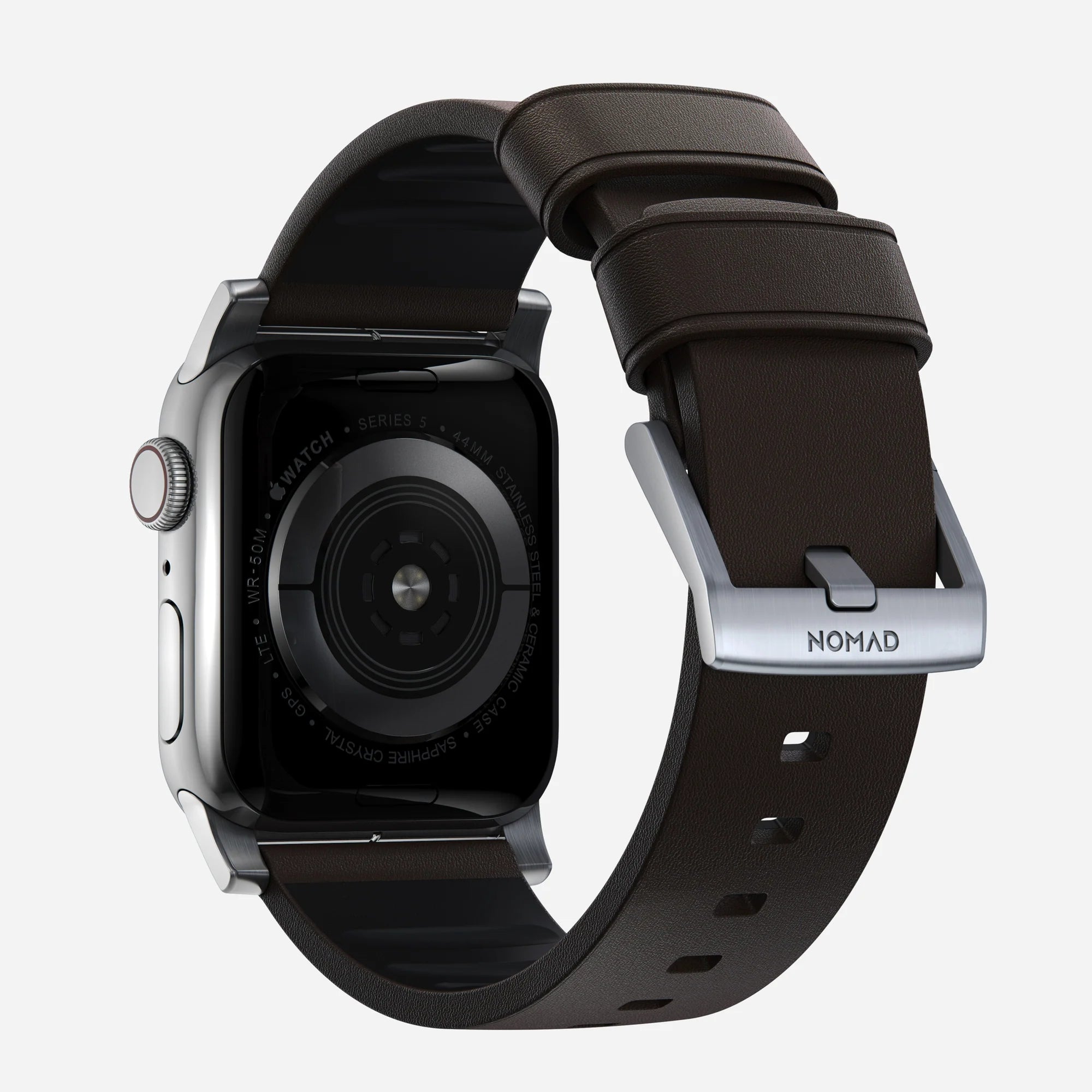 Nomad Bracelet hibrida Apple Watch Active Pro (marron/argenté)
