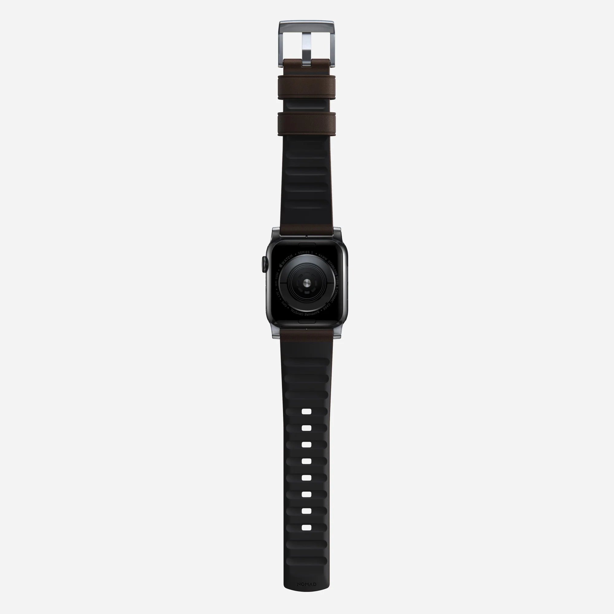 Nomad Bracelet hibrida Apple Watch Active Pro (marron/argenté)