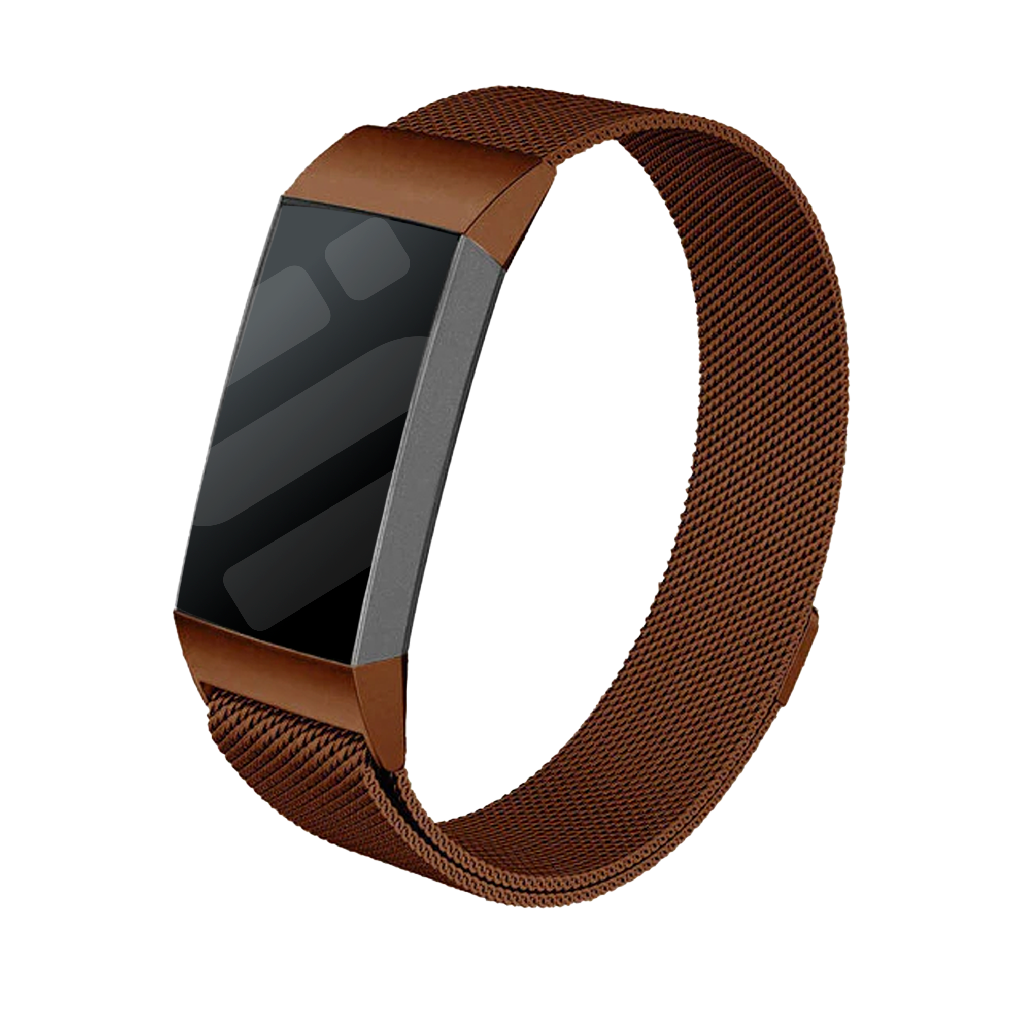 Bracelet Milanais Fitbit Charge 3 (marron)