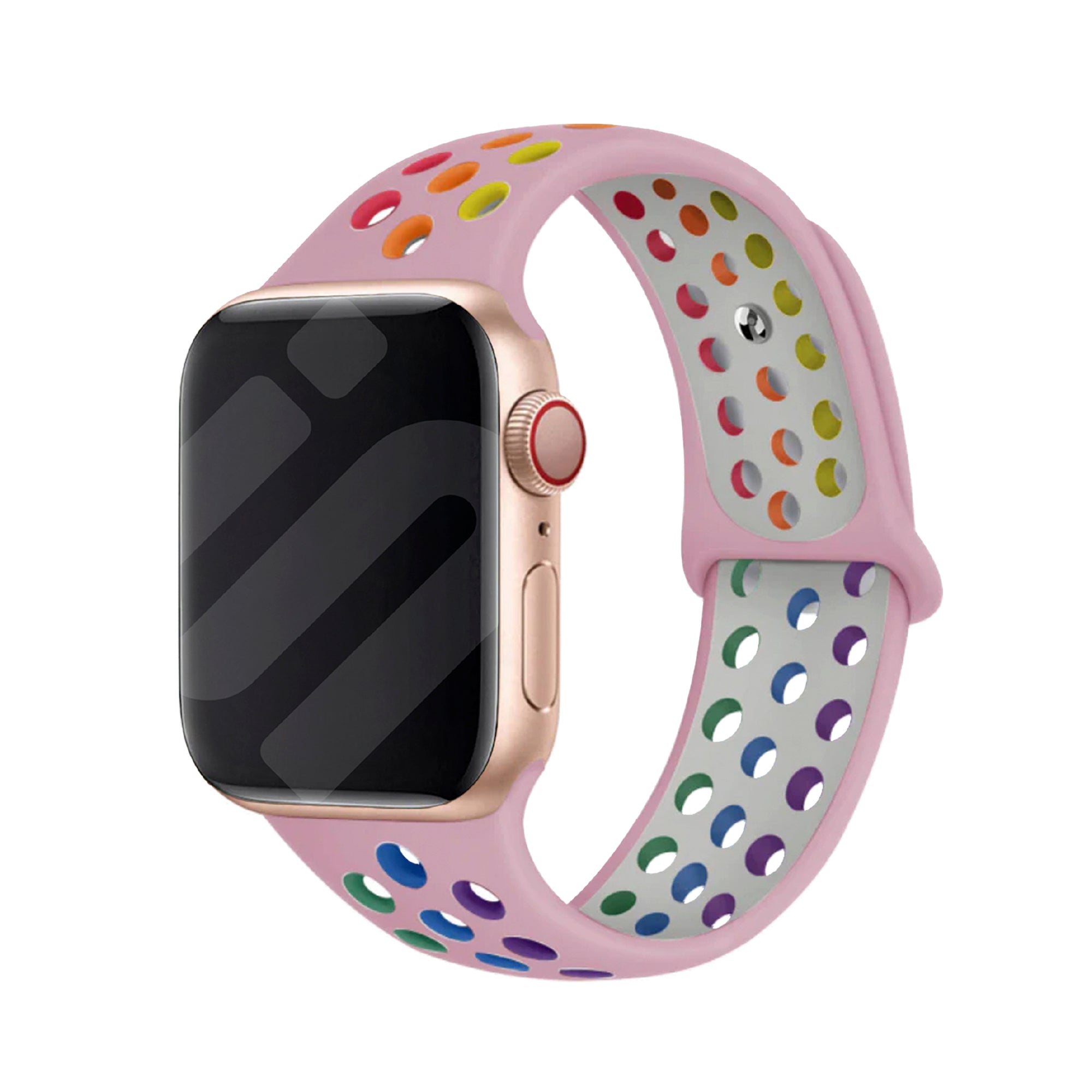 Bracelet sport Apple Watch (rose / multicolore)