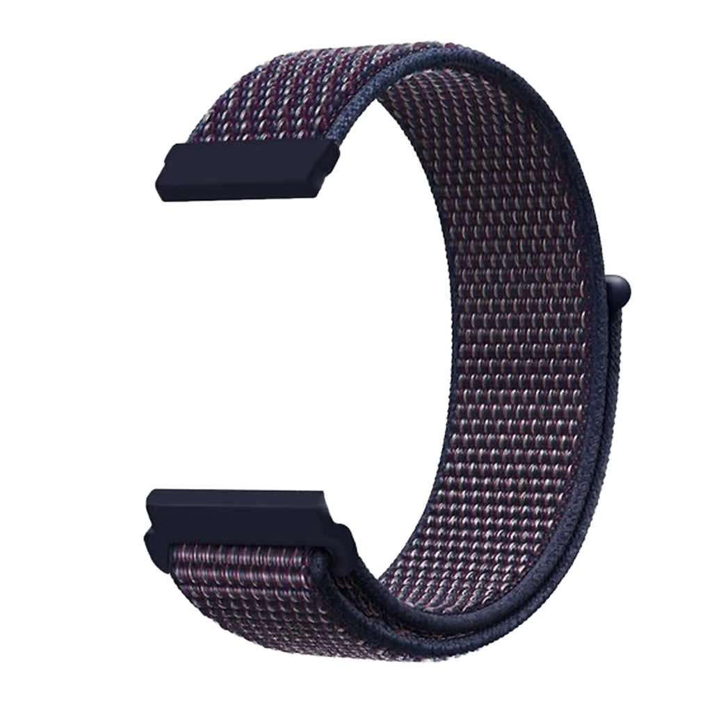 Bracelet nylon Fitbit Versa 3 (bleu foncé)