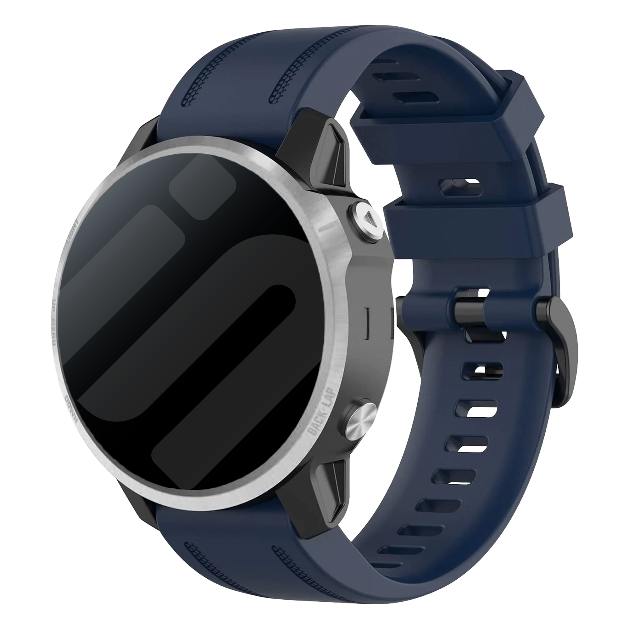 Bracelet silicone Garmin Fenix 8 - 43mm (bleu foncé)