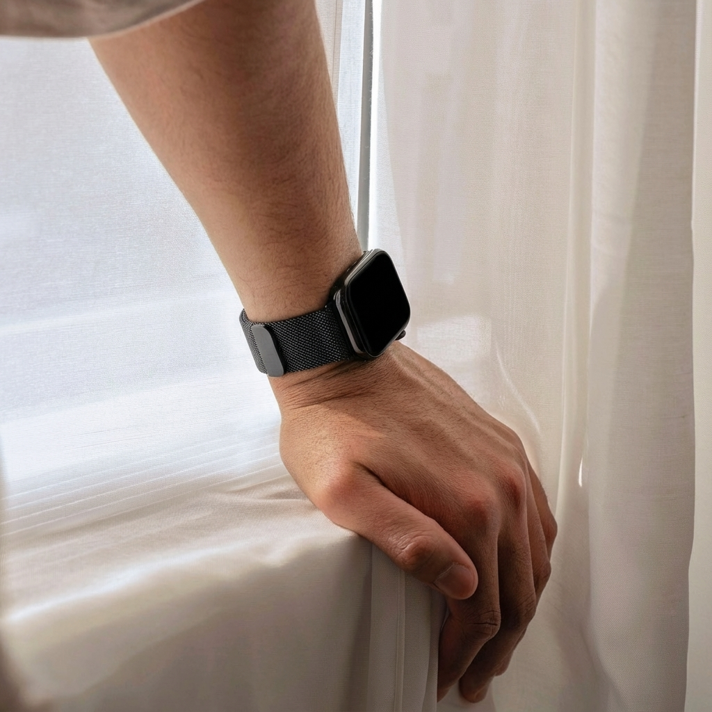 Bracelet Apple Watch Milanais (noir)