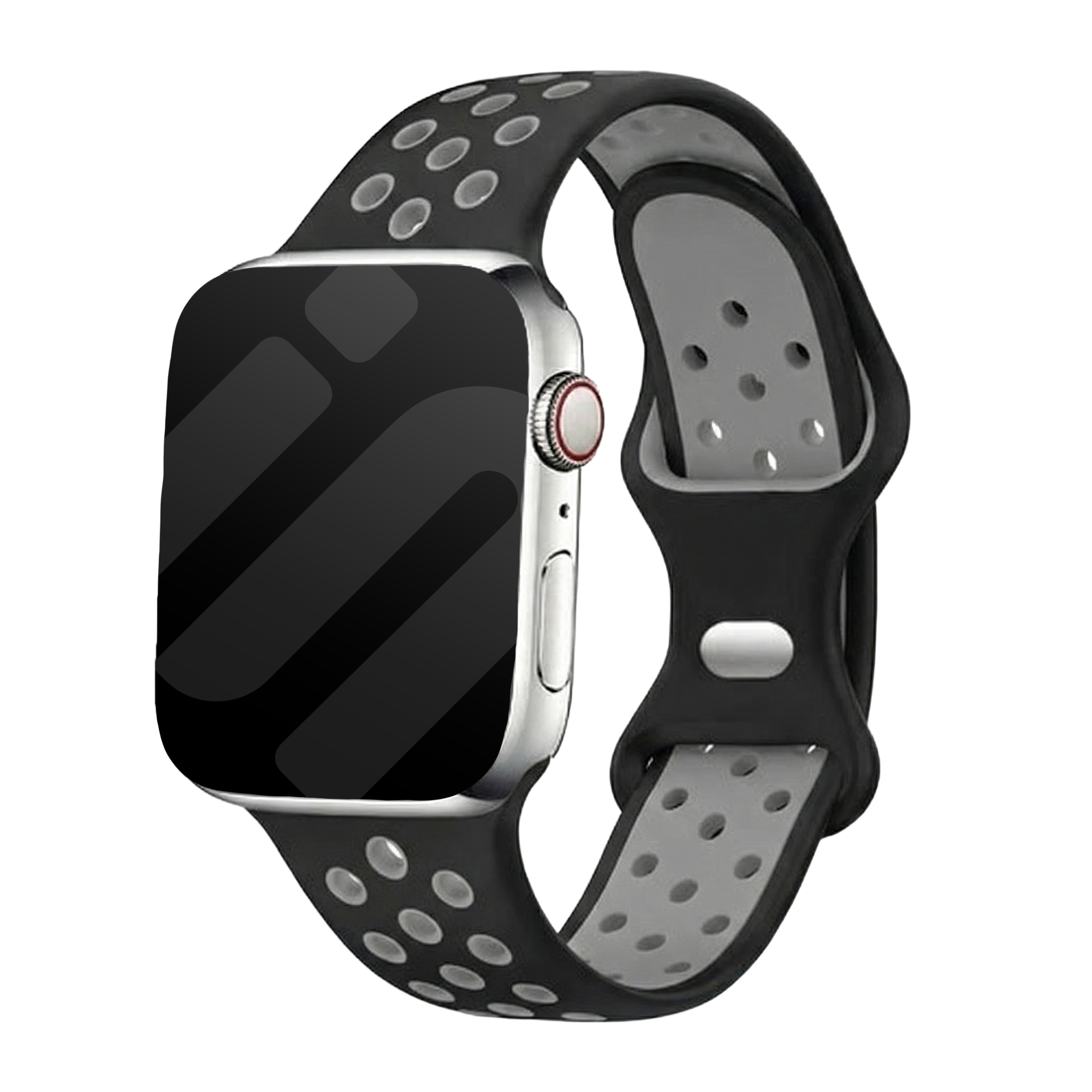 Apple Watch Sport Strap Classic (Black/Grey)
