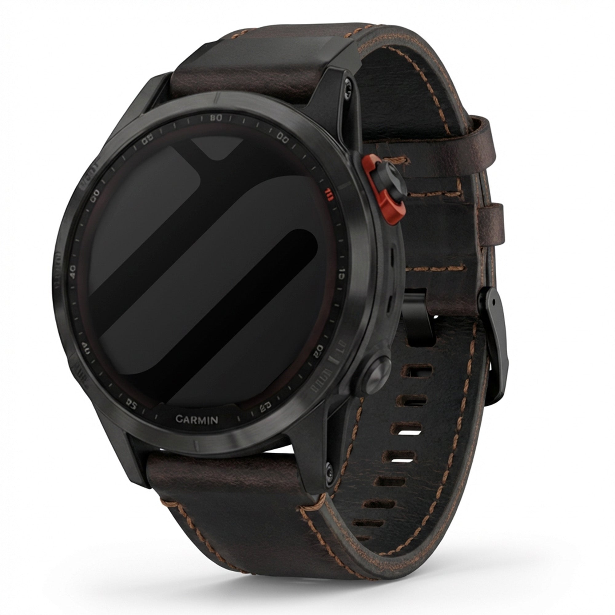 Bracelet cuir Garmin Fenix 7 (marron foncé)