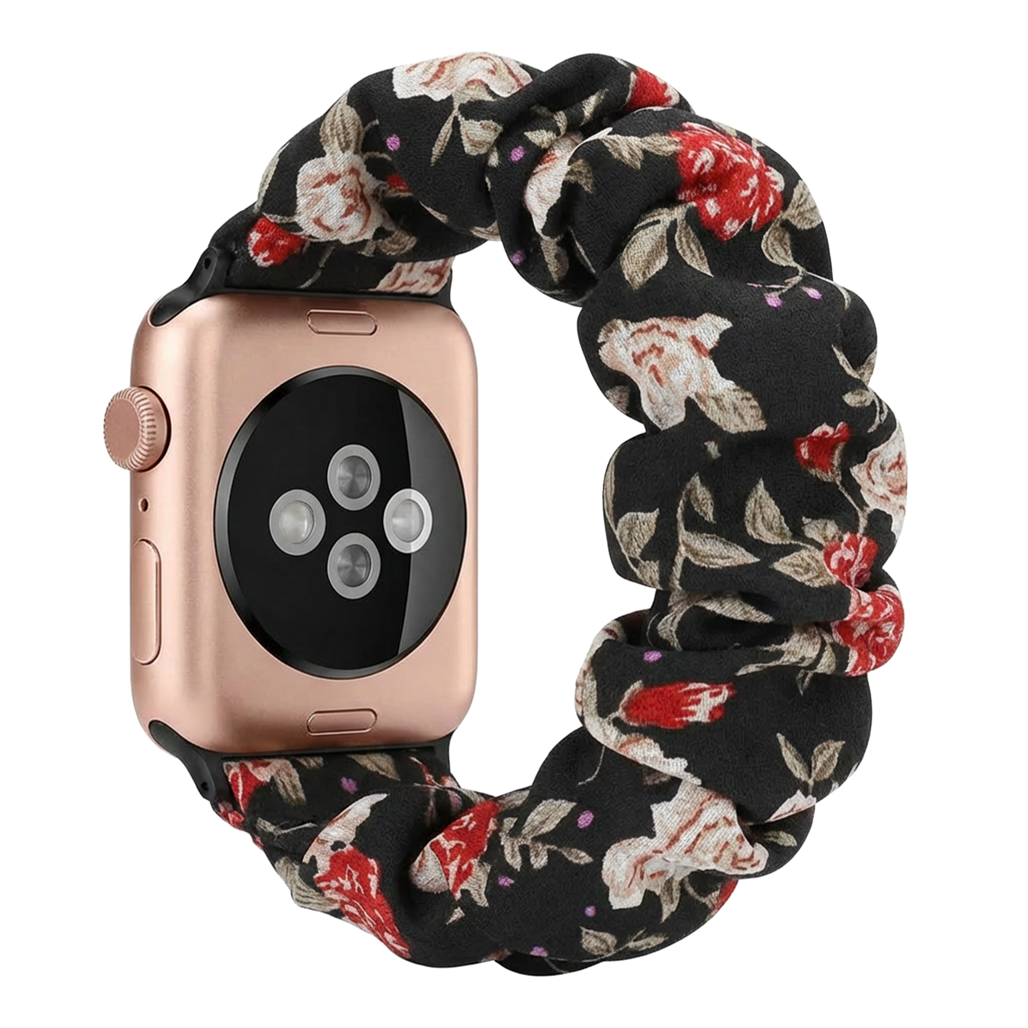 Bracelet chouchou Apple Watch (fleurs)