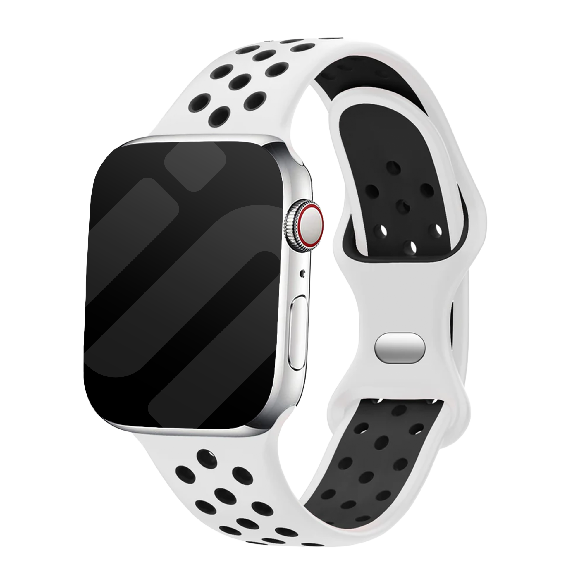 Bracelet Apple Watch sport (blanc/noir)