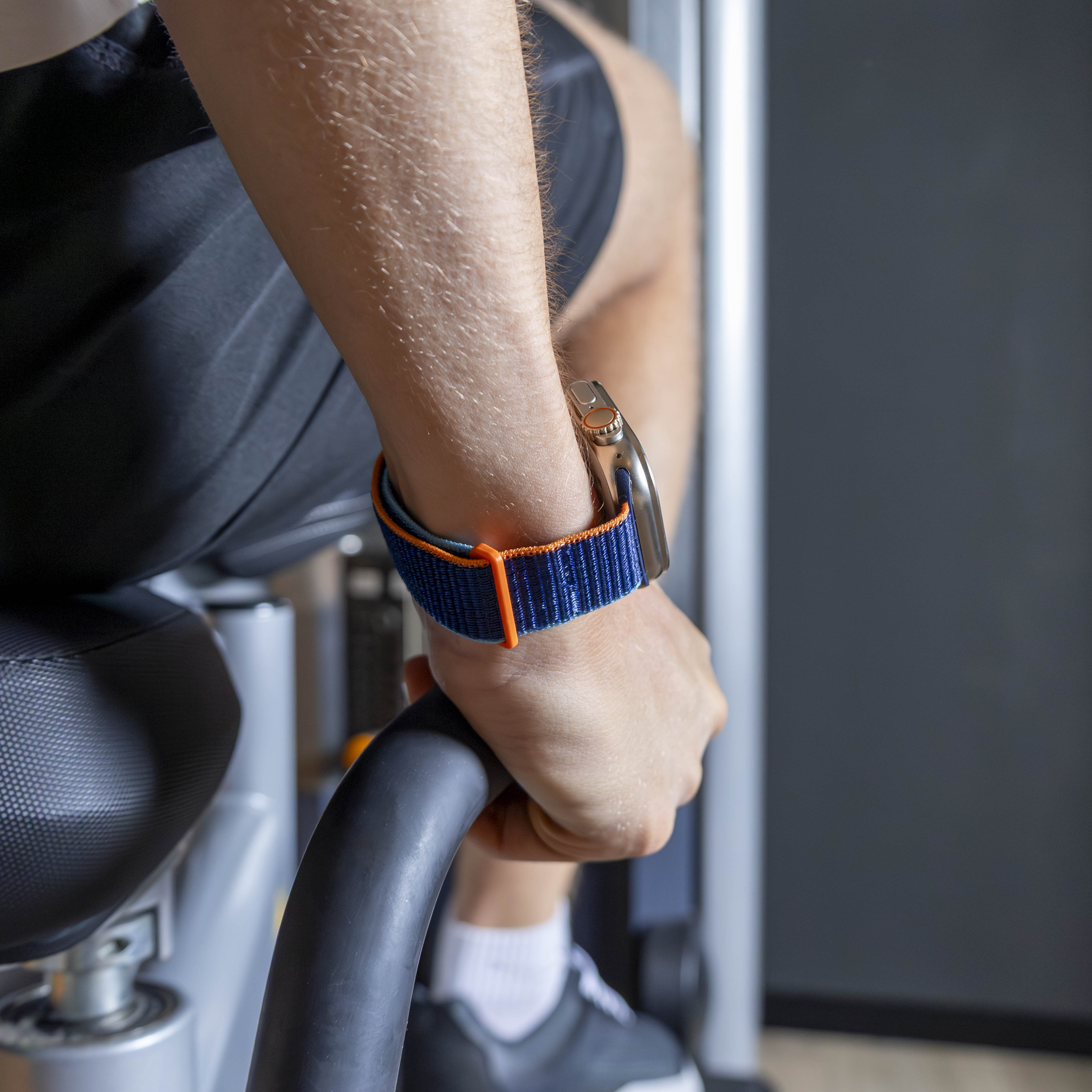 Bracelet Apple Watch nylon (bleu foncé)