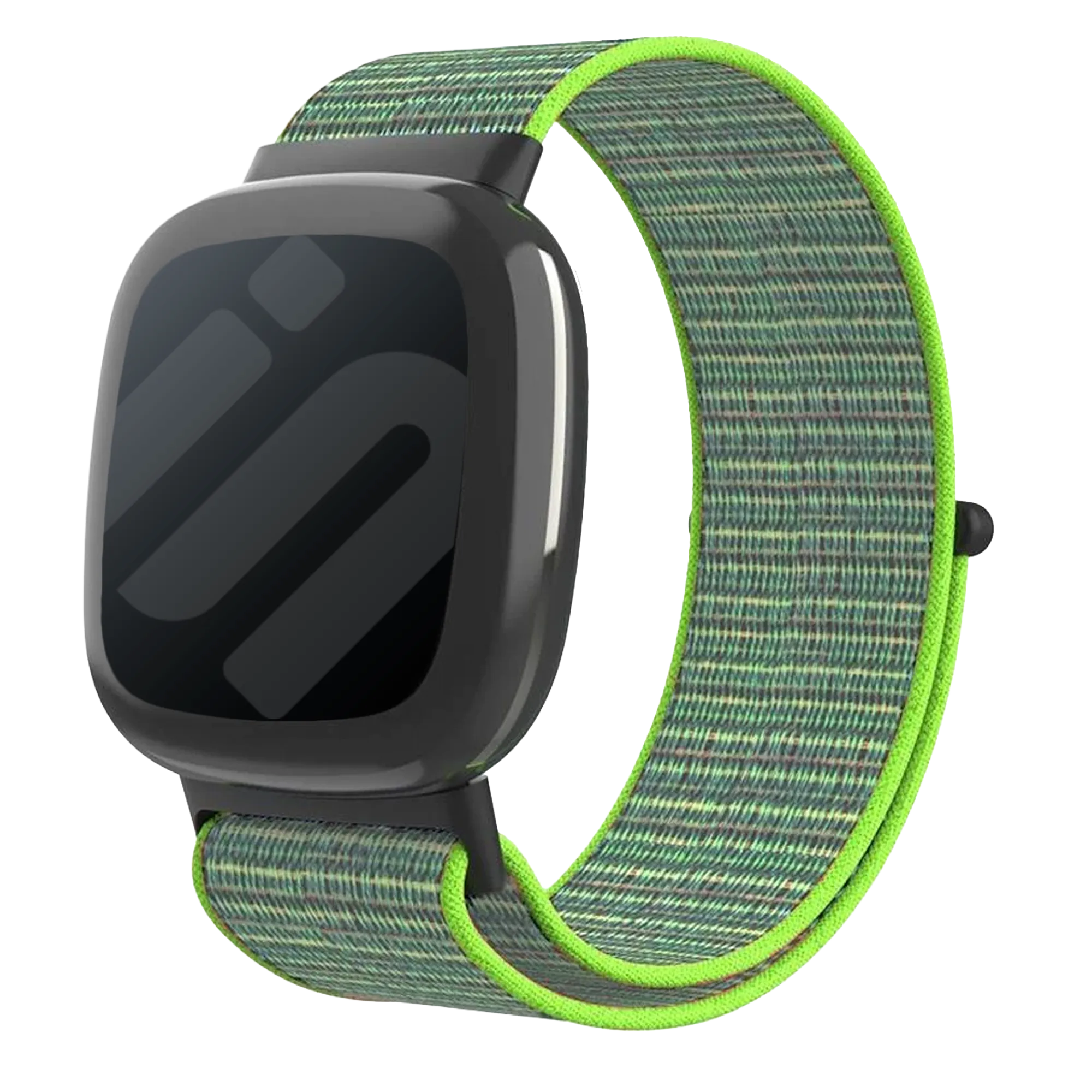 Bracelet nylon Fitbit Versa 4 (vert lime)