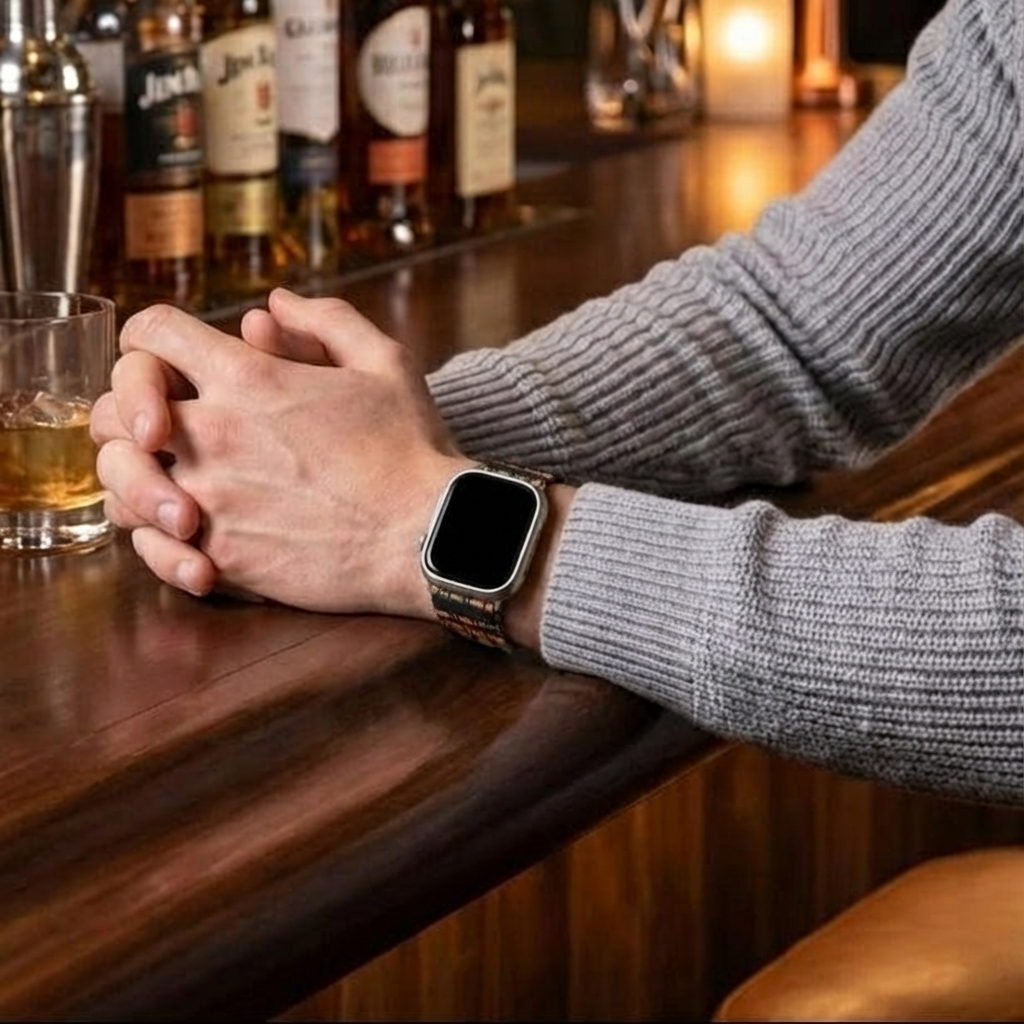 Bracelet élastique Apple Watch (mélange de noirs)