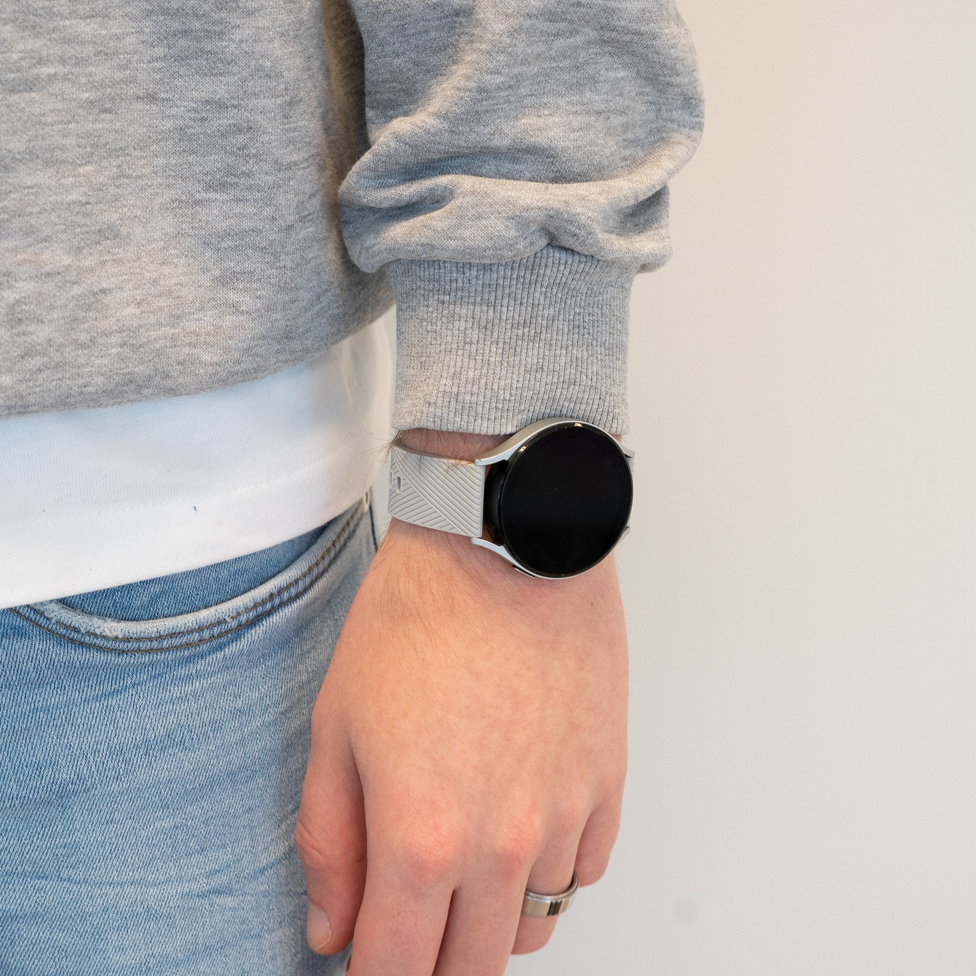 Bandz Bracelet silicone 'Deluxe' Coros Apex 42mm (gris)