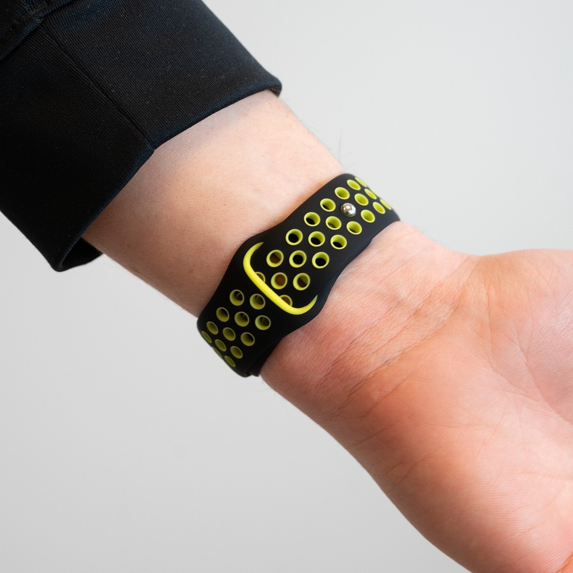 Bandz Bracelet sport 'Deluxe' Coros Pace 3 (noir/jaune)