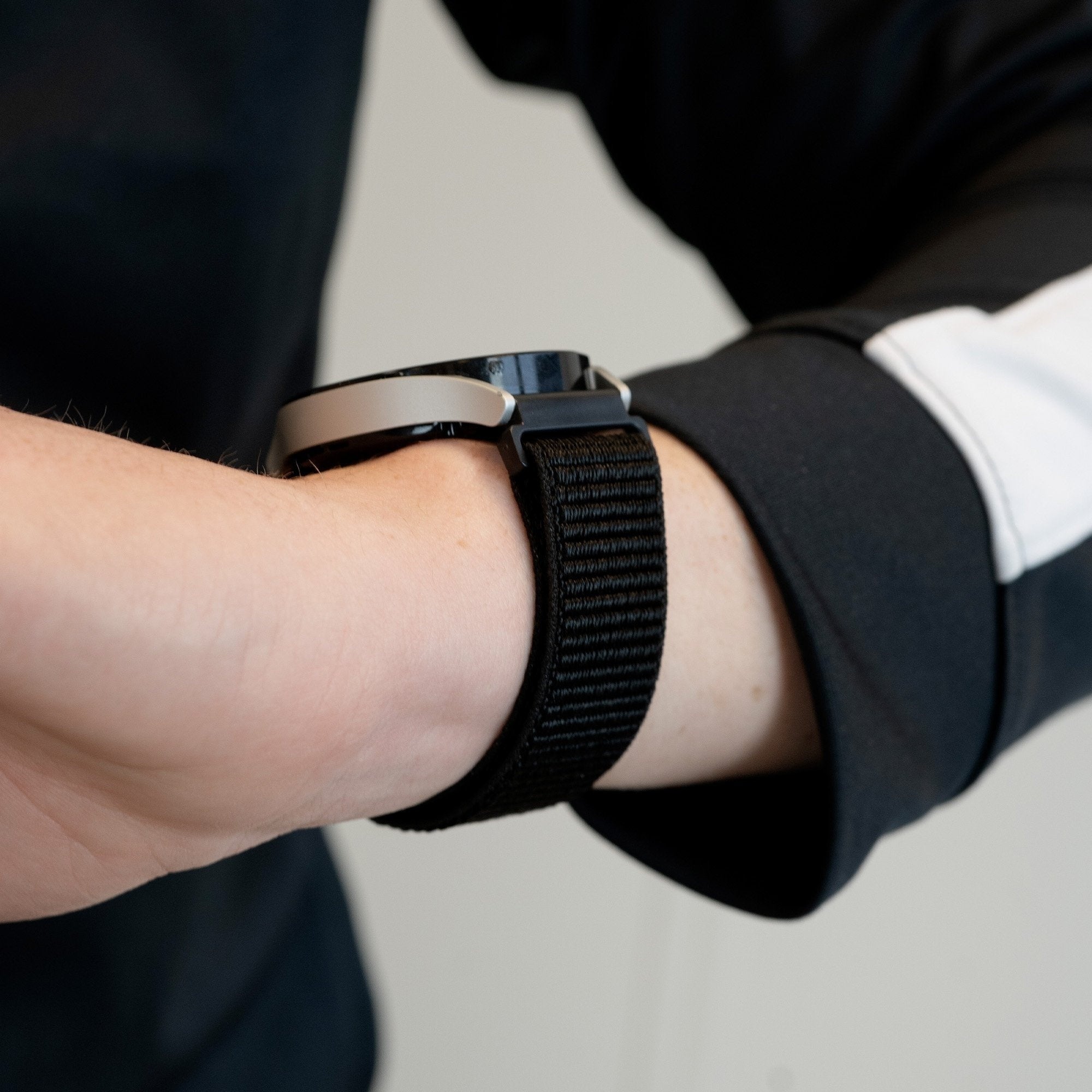 Bandz Coros Pace 3 Nylon Loop Strap (Black)