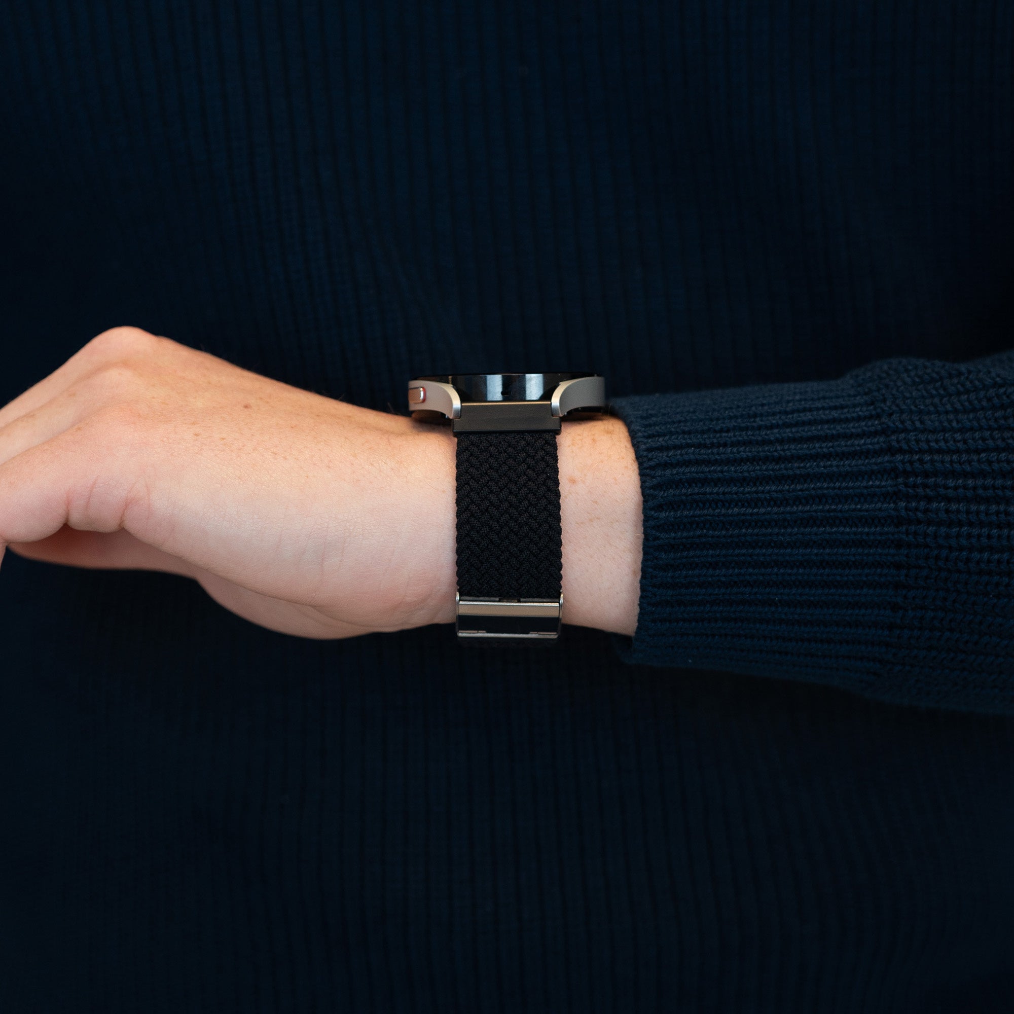 Bandz Bracelet nylon tressé OnePlus Watch 3 (noir)