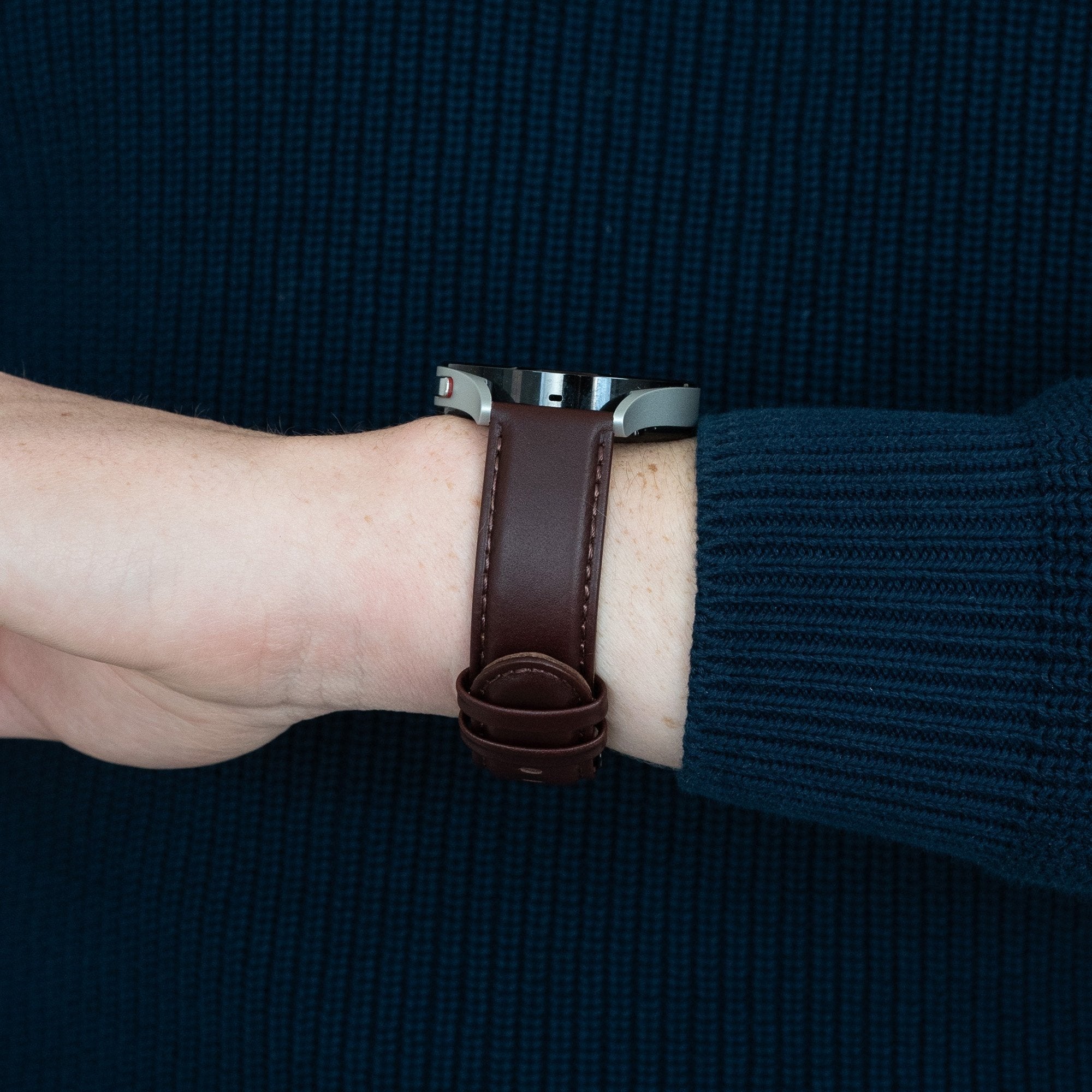 Bandz Bracelet cuir "Classic" Redmi Watch 5 Lite (marron foncé)