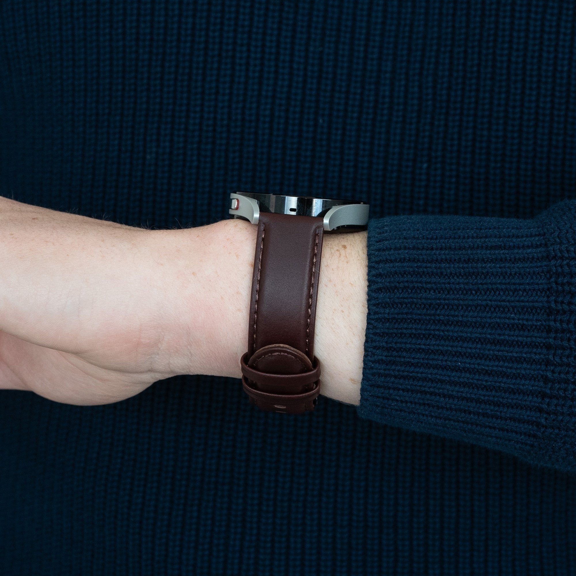 Bandz Bracelet cuir 'Classic' Coros Apex 46mm (marron foncé)