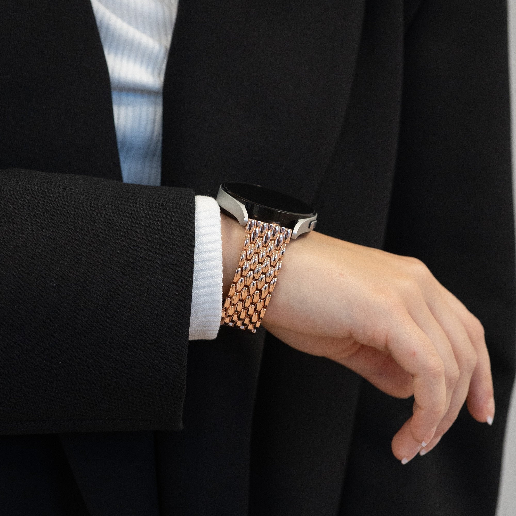 Bandz Coros Apex 42mm Steel Strap 'Dragon' (Rose Gold)