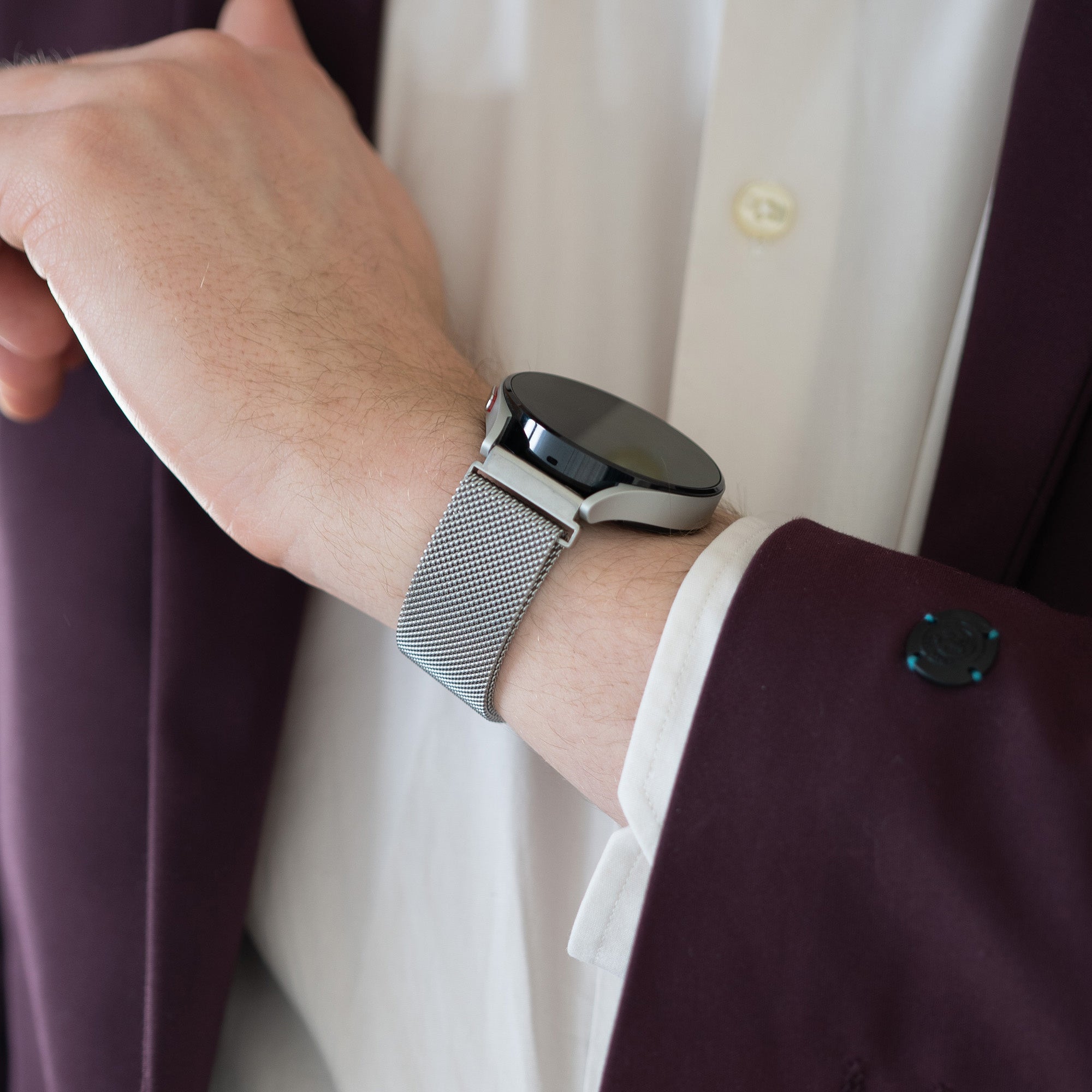 Bandz Bracelet milanais loop Amazfit Bip 6 (argent)