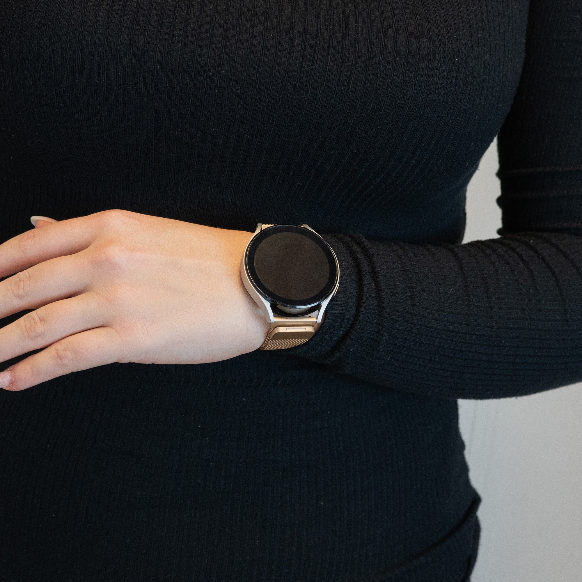 Bandz Bracelet milanais Loop Garmin Vivomove 3 (champán or)