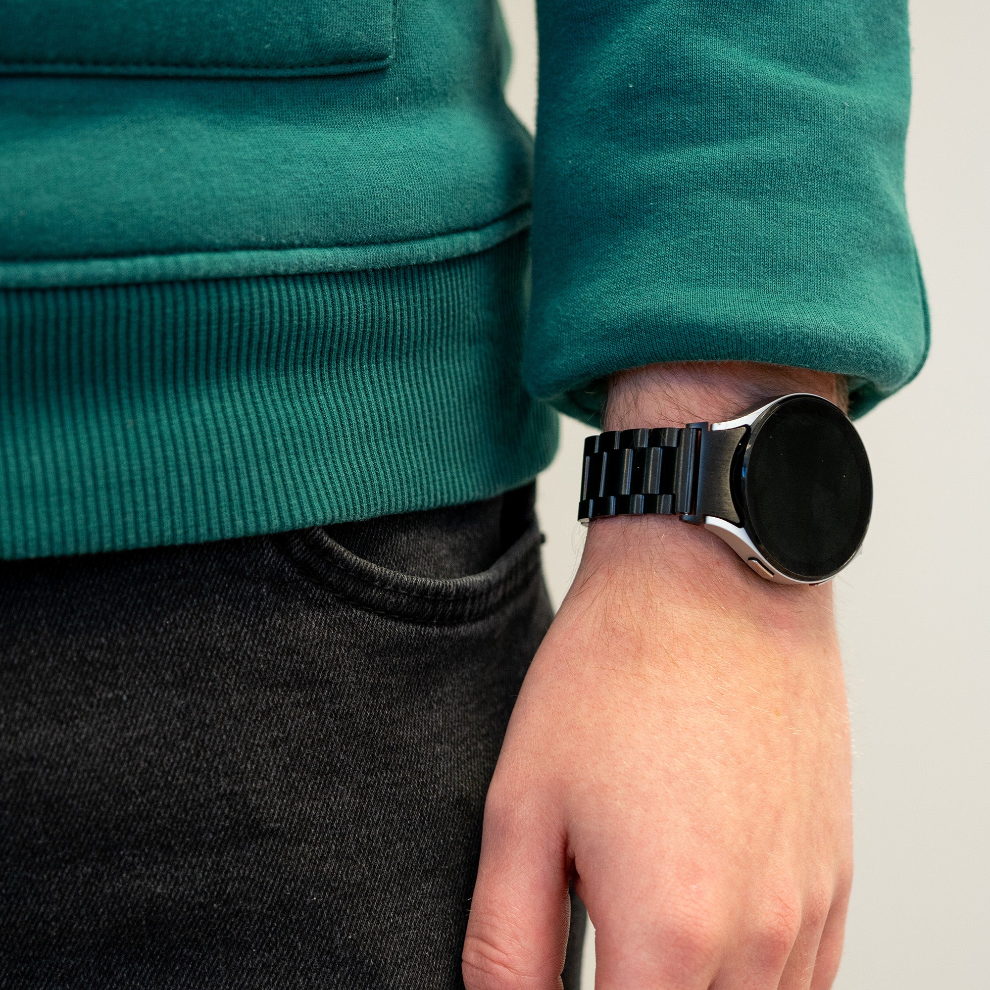 Bandz Bracelet acier "Classic" Samsung Galaxy Watch 6 - 44mm (noir)