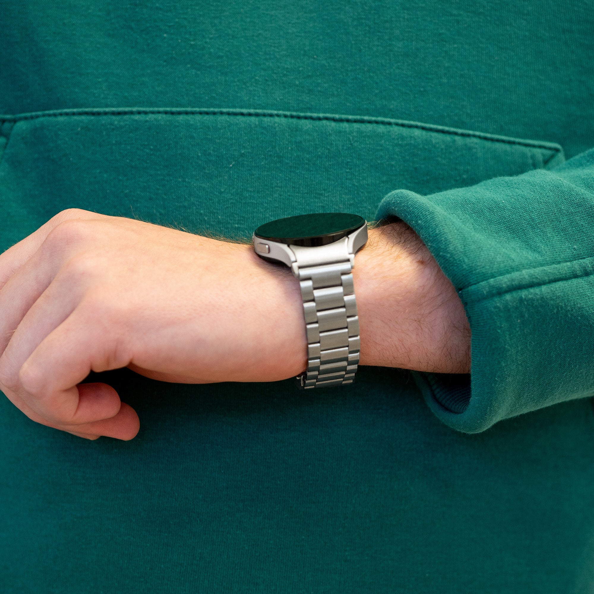 Bandz Bracelet acier "Classic" Samsung Galaxy Watch 6 Classic - 47mm (argent)