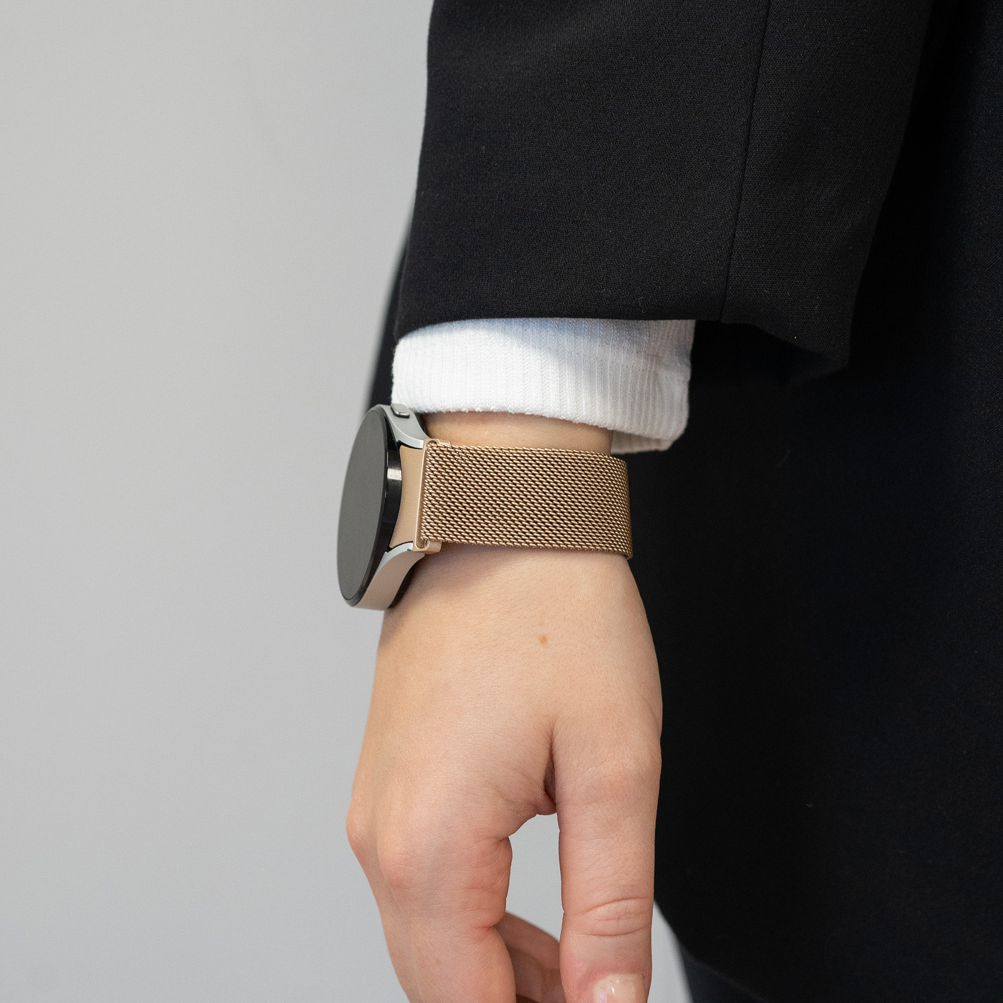 Bandz Samsung Galaxy Watch 4 - 44mm Milanese Loop Strap (Rose Gold)