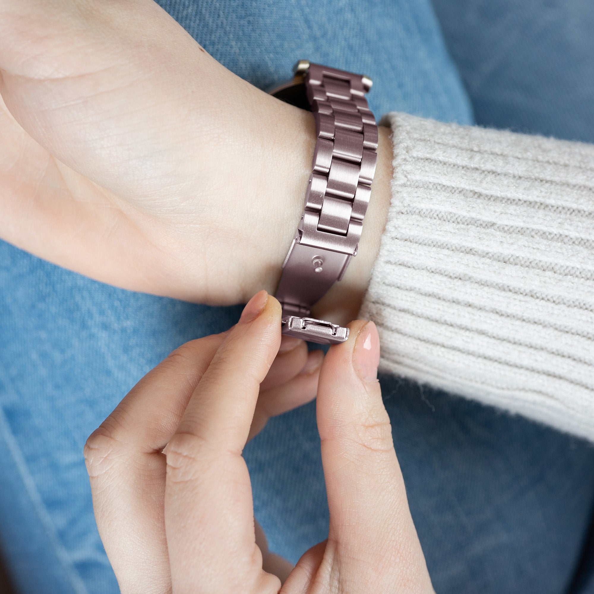 Bracelet acier Garmin Lily (rose)