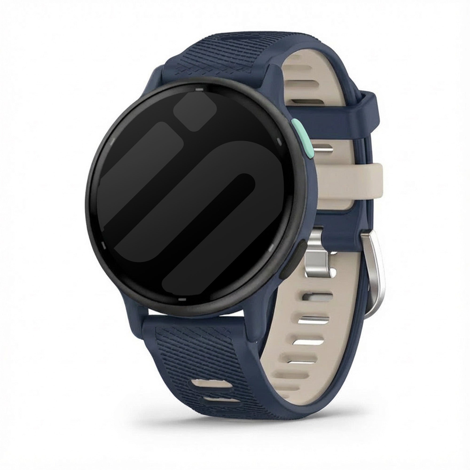 Bracelet sport á boucle Garmin Vivoactive 5 (bleu fonce/beige)