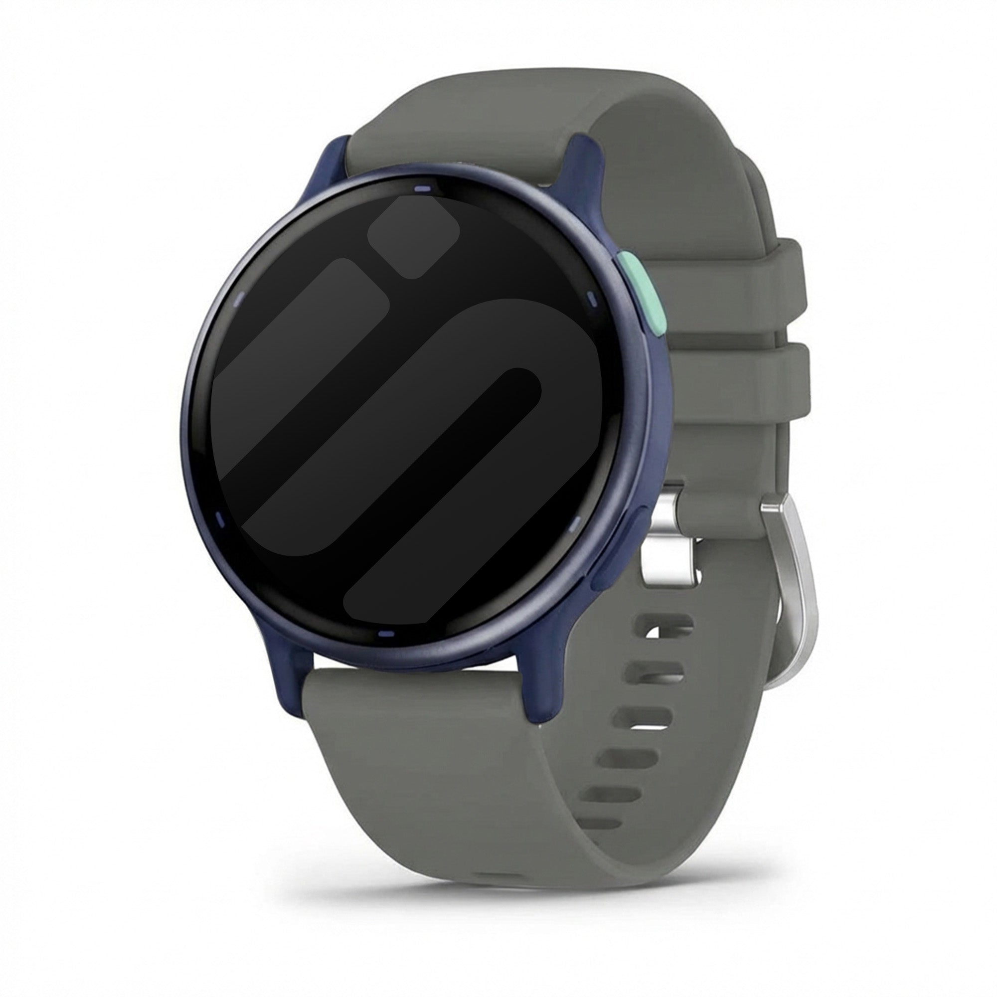 Bracelet silicone classique Garmin Vivoactive 5 (gris fonce)