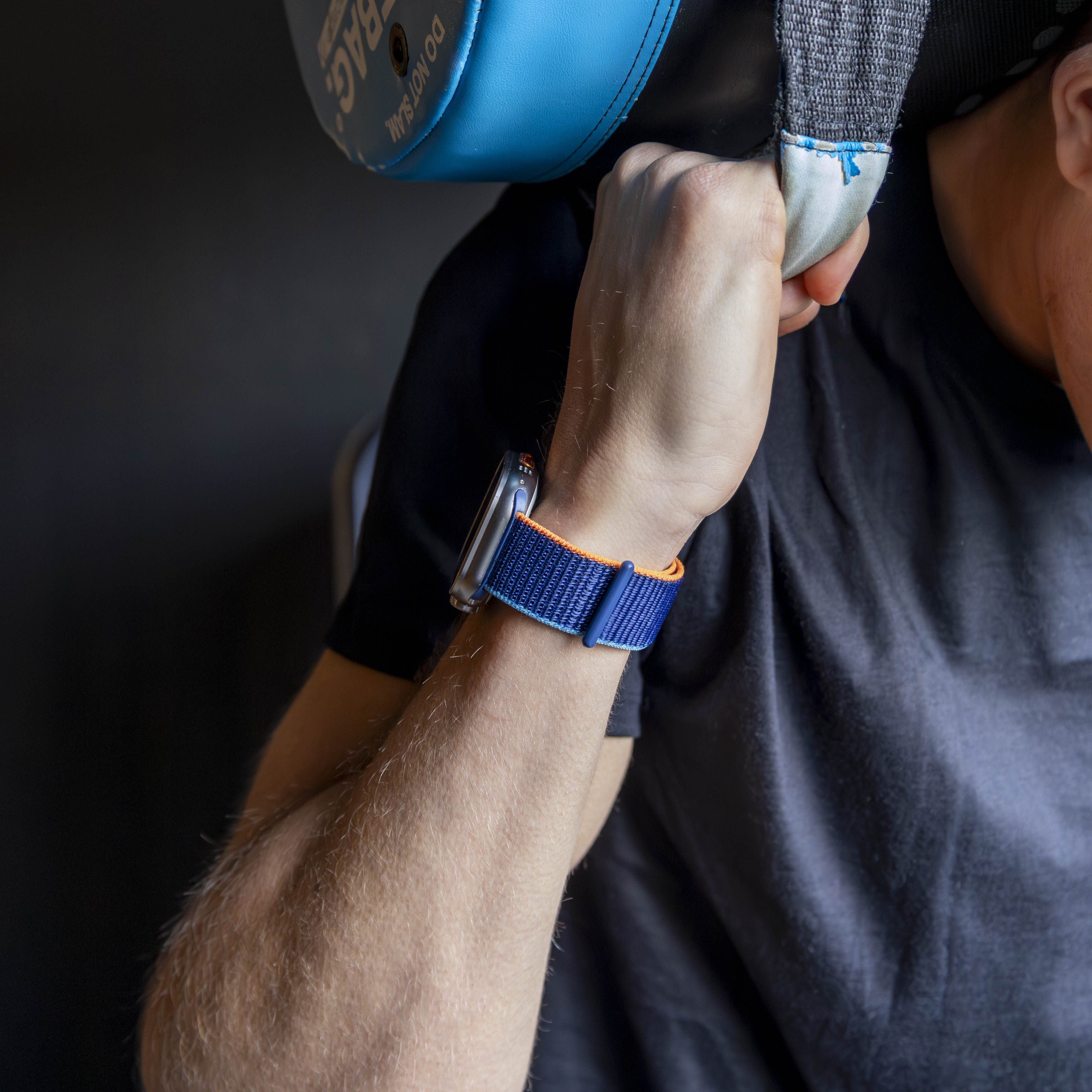 Bandz Bracelet nylon 'Classic' Apple Watch (bleu foncé melange)