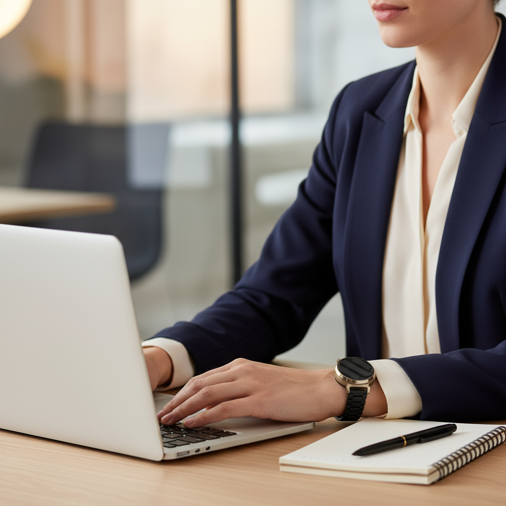 Bracelet acier Garmin Lily 2 (noir)