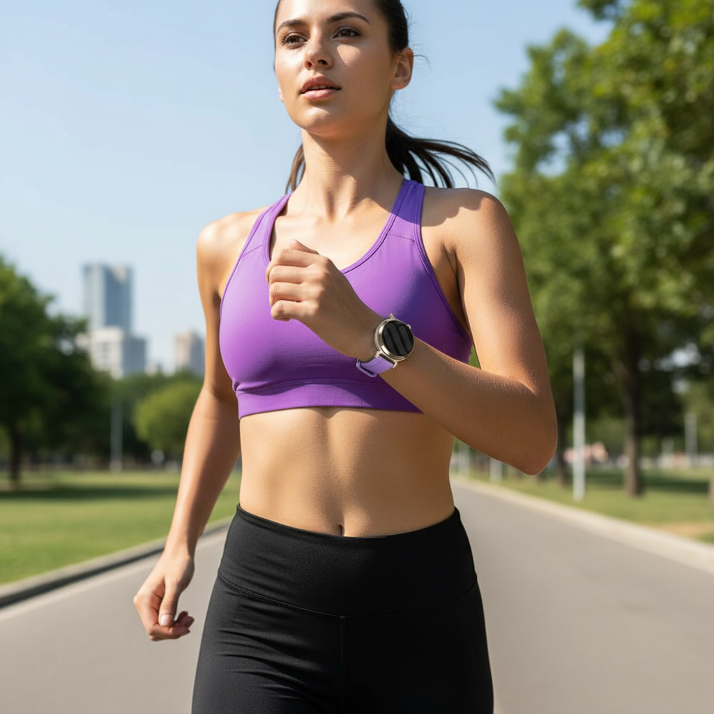 Bracelet silicone Garmin Lily 2 (violet clair)
