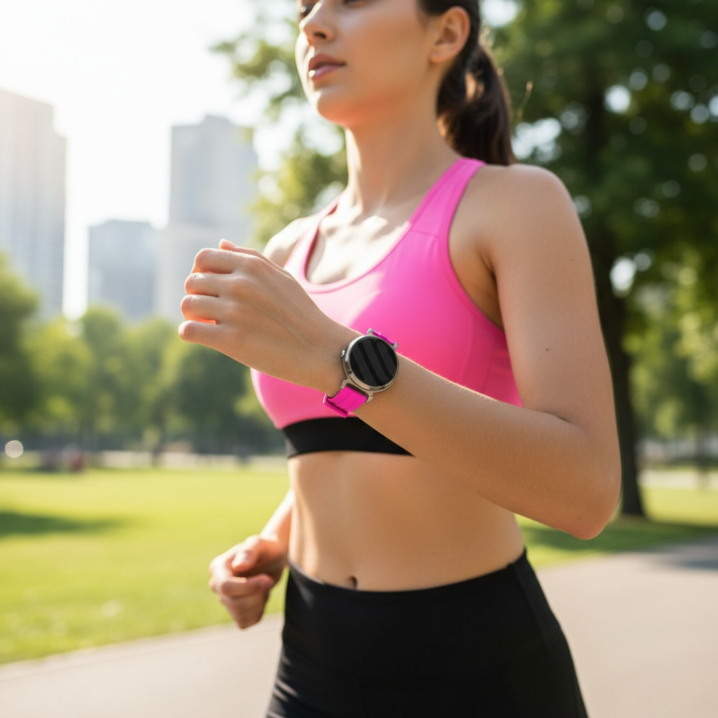 Bracelet silicone Garmin Lily 2 (lila-rose)