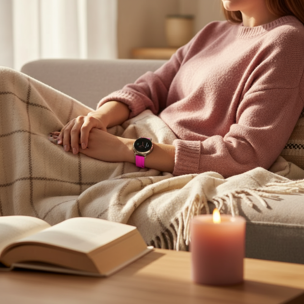 Bracelet silicone Garmin Lily 2 (lila-rose)