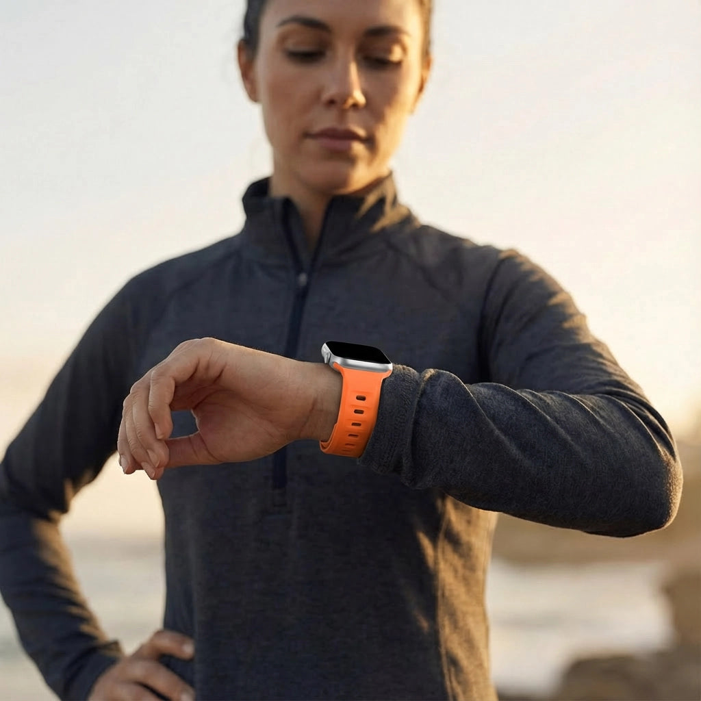 Bandz Bracelet silicone 'Outdoor' Apple Watch (orange)