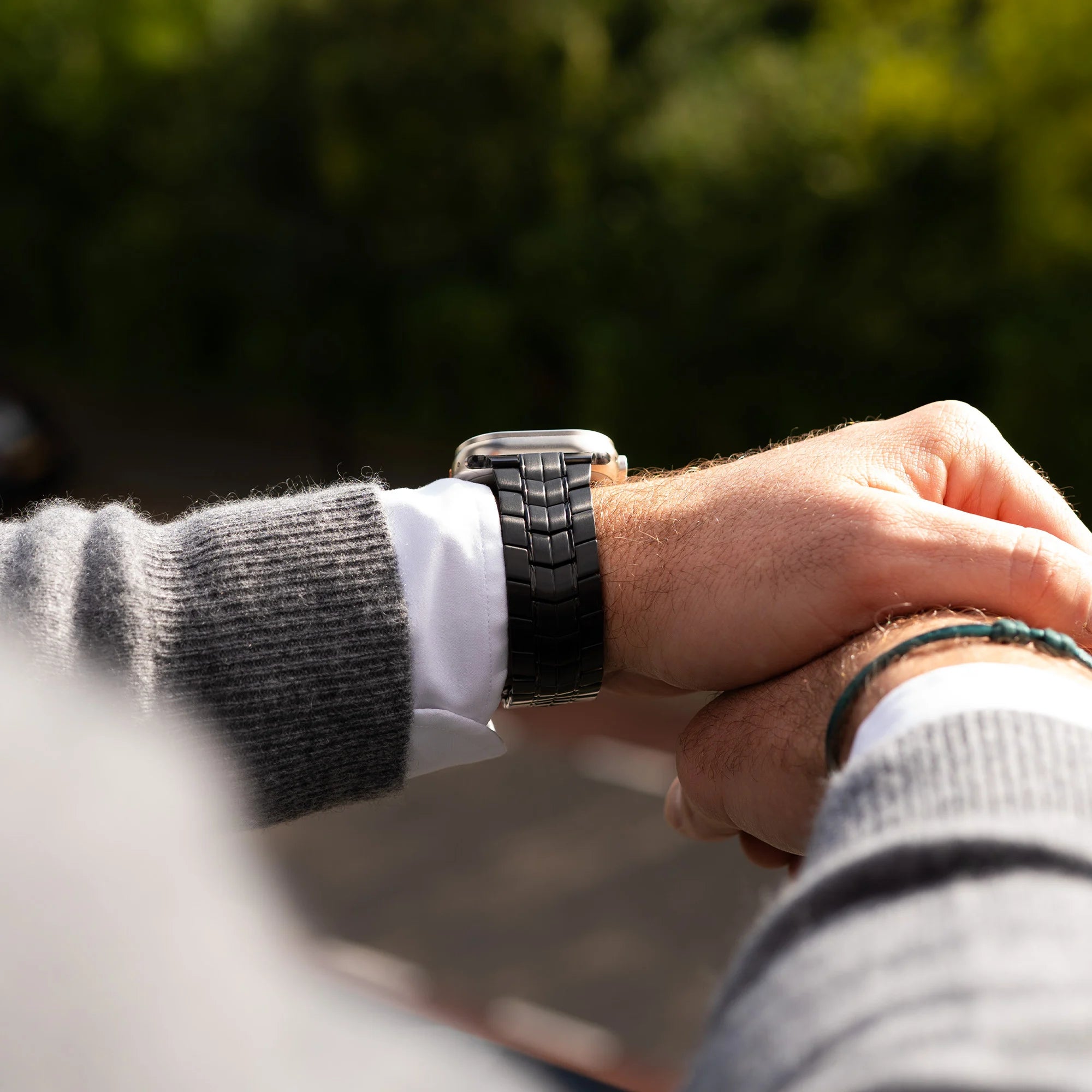 Bandz Bracelet titane 'Supreme' Apple Watch (noir)