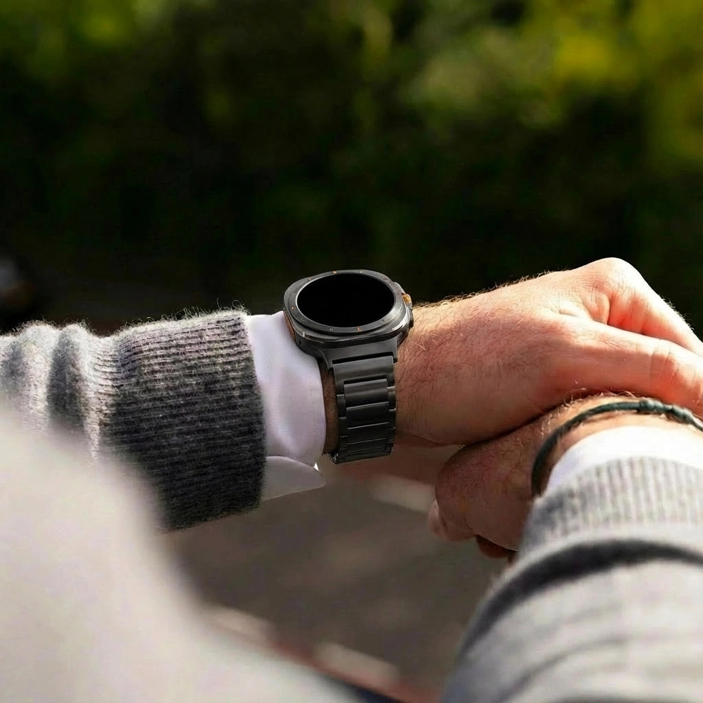 Bandz Bracelet titane 'Classique' Samsung Galaxy Watch Ultra (graphite)