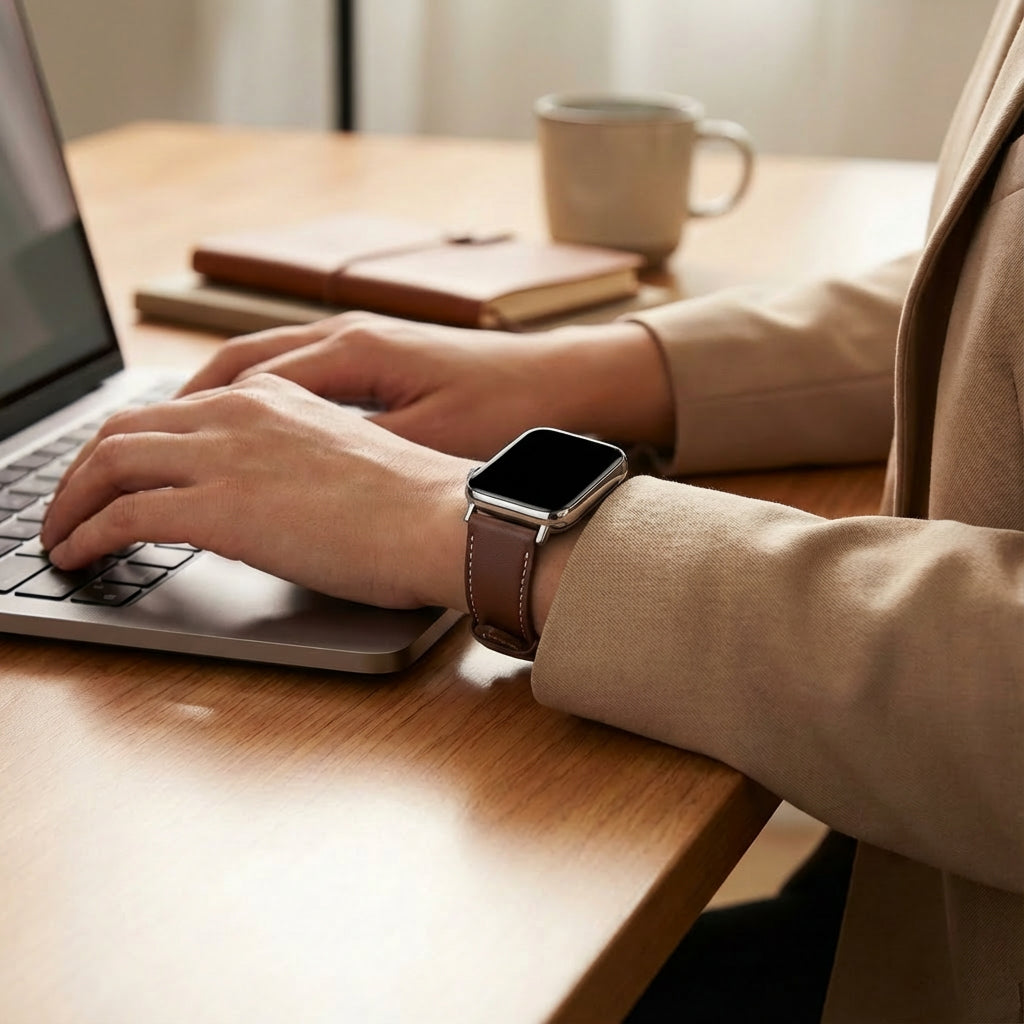 Redmi Watch 6 Leather Strap (Dark Brown)