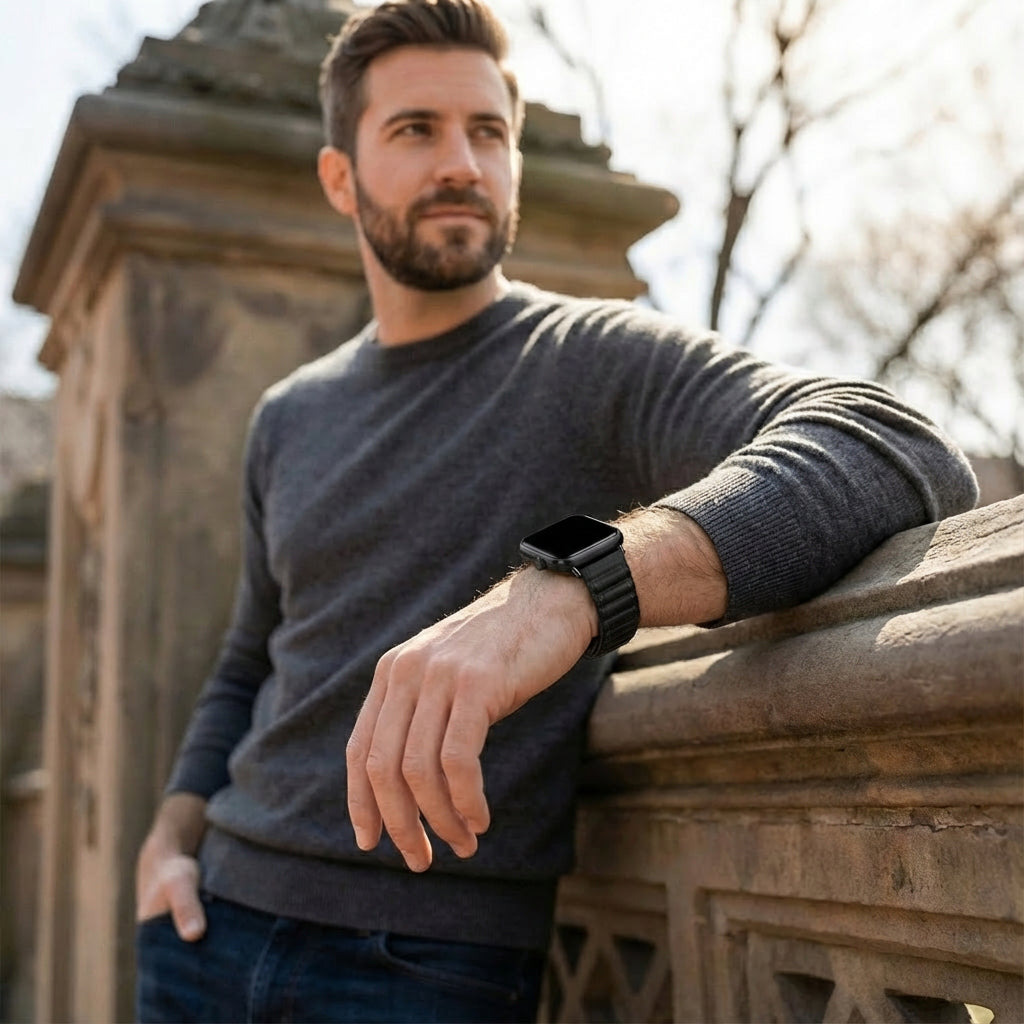 Bracelet nylon Xiaomi Smart Band 8 Pro Wave (noir)